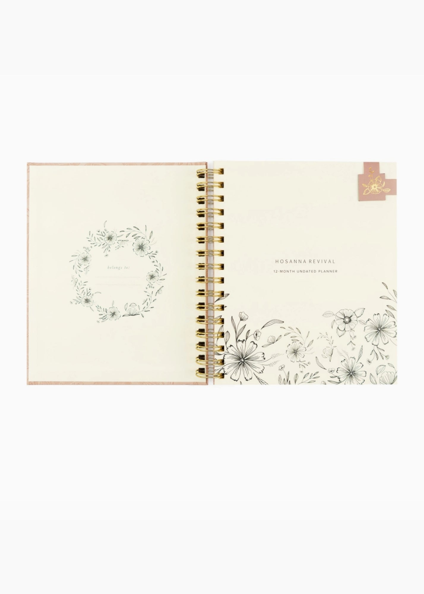 12-Month Undated Spiral Planner Sonora Theme