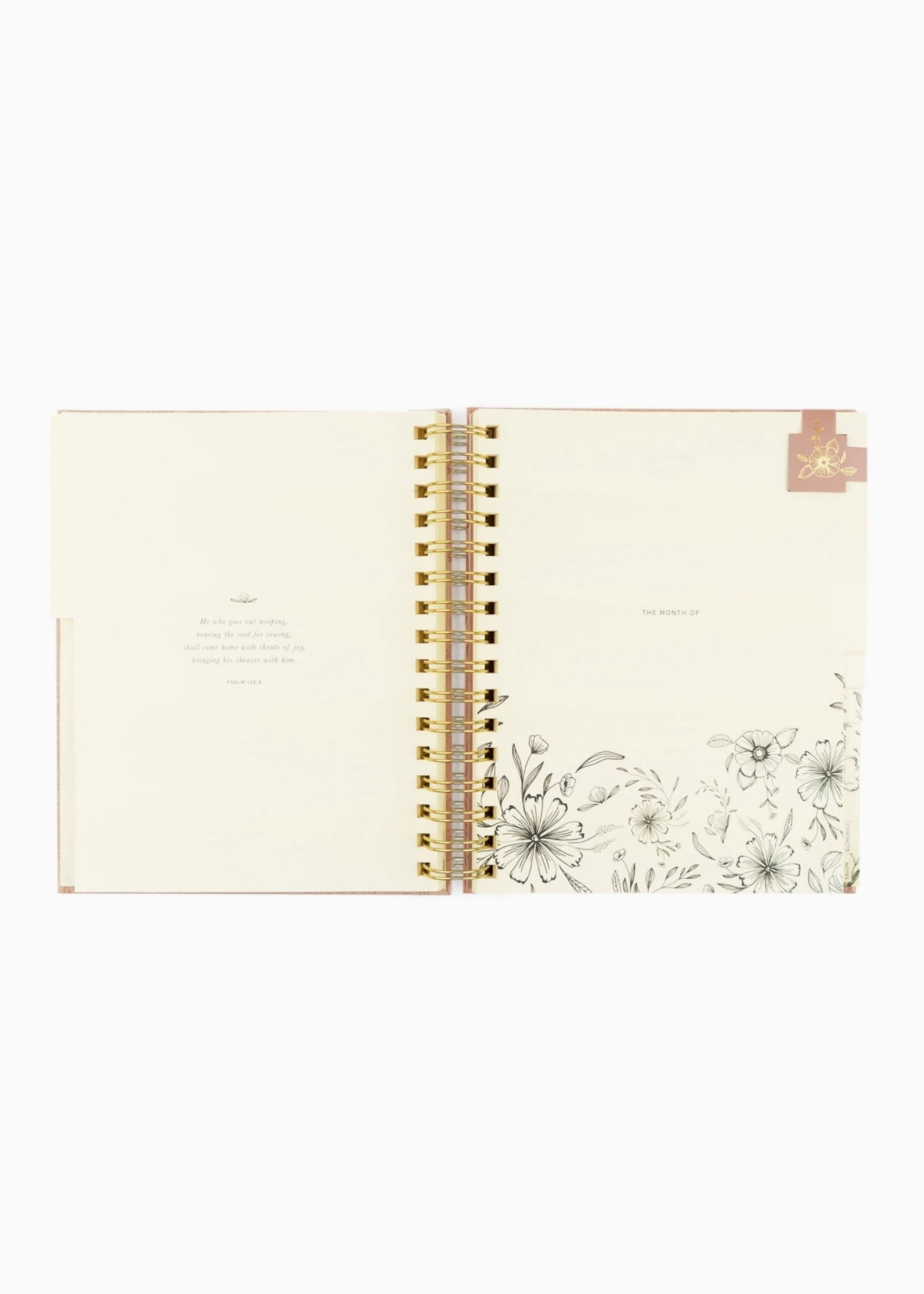 12-Month Undated Spiral Planner Sonora Theme