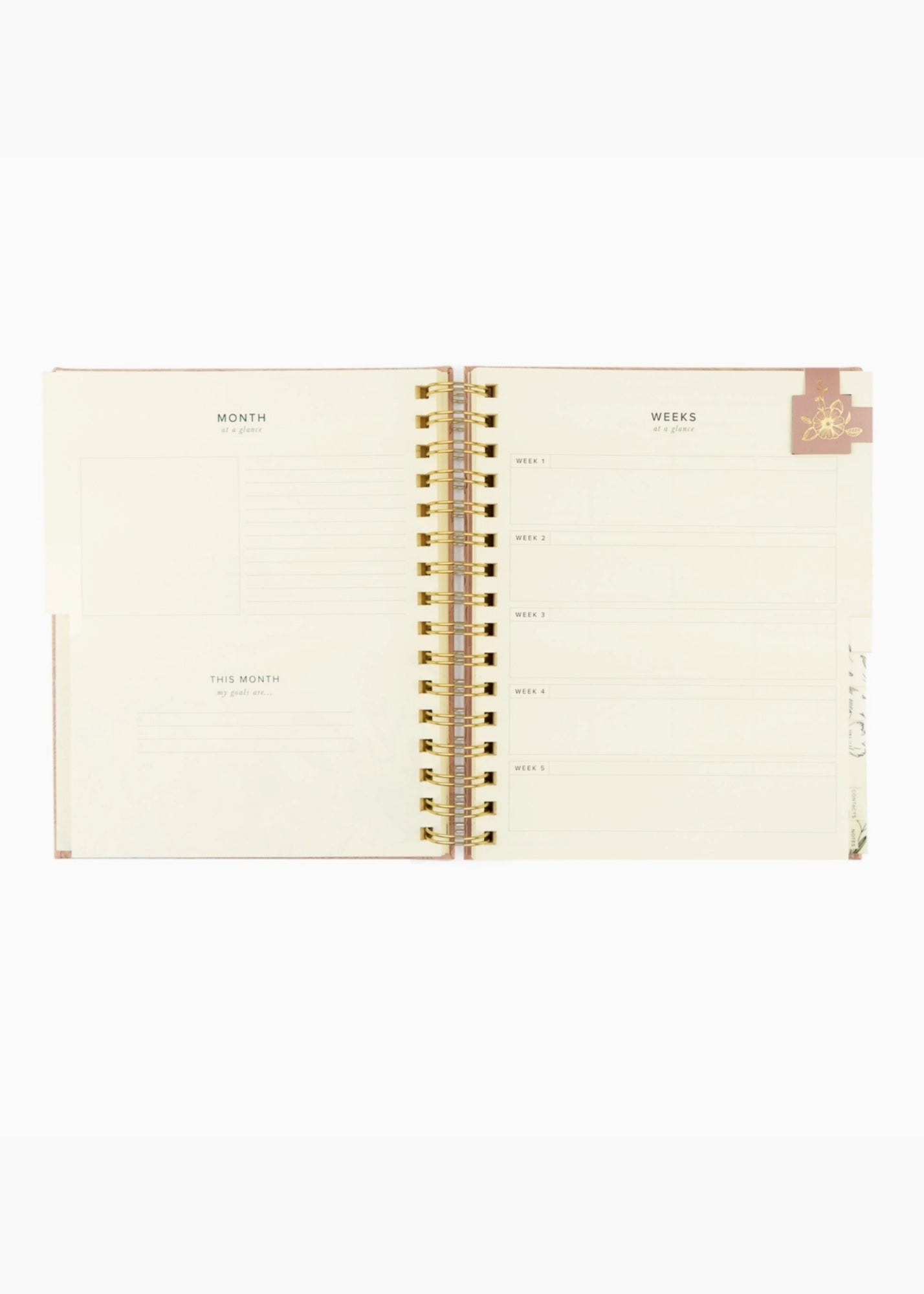 12-Month Undated Spiral Planner Sonora Theme