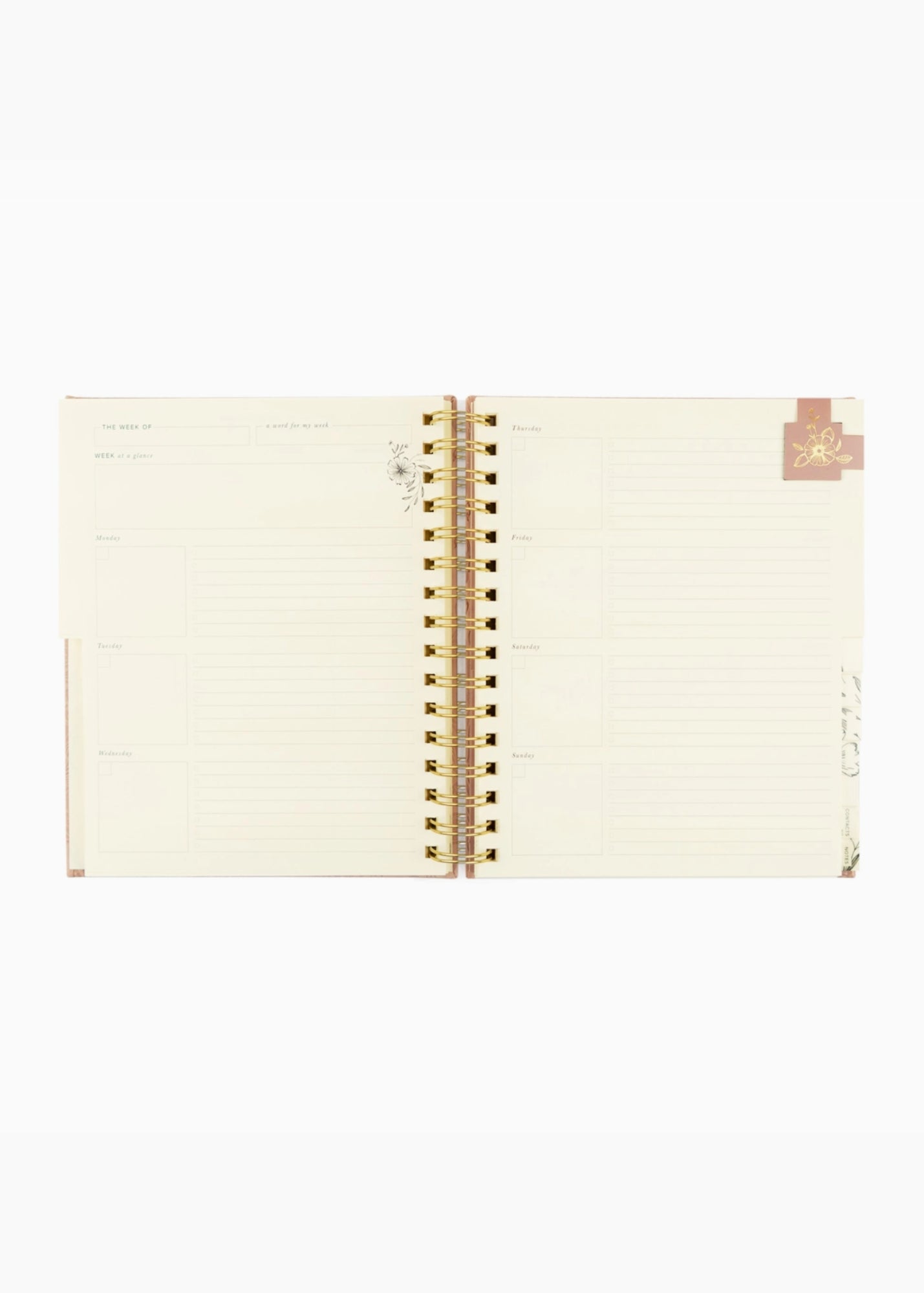 12-Month Undated Spiral Planner Sonora Theme