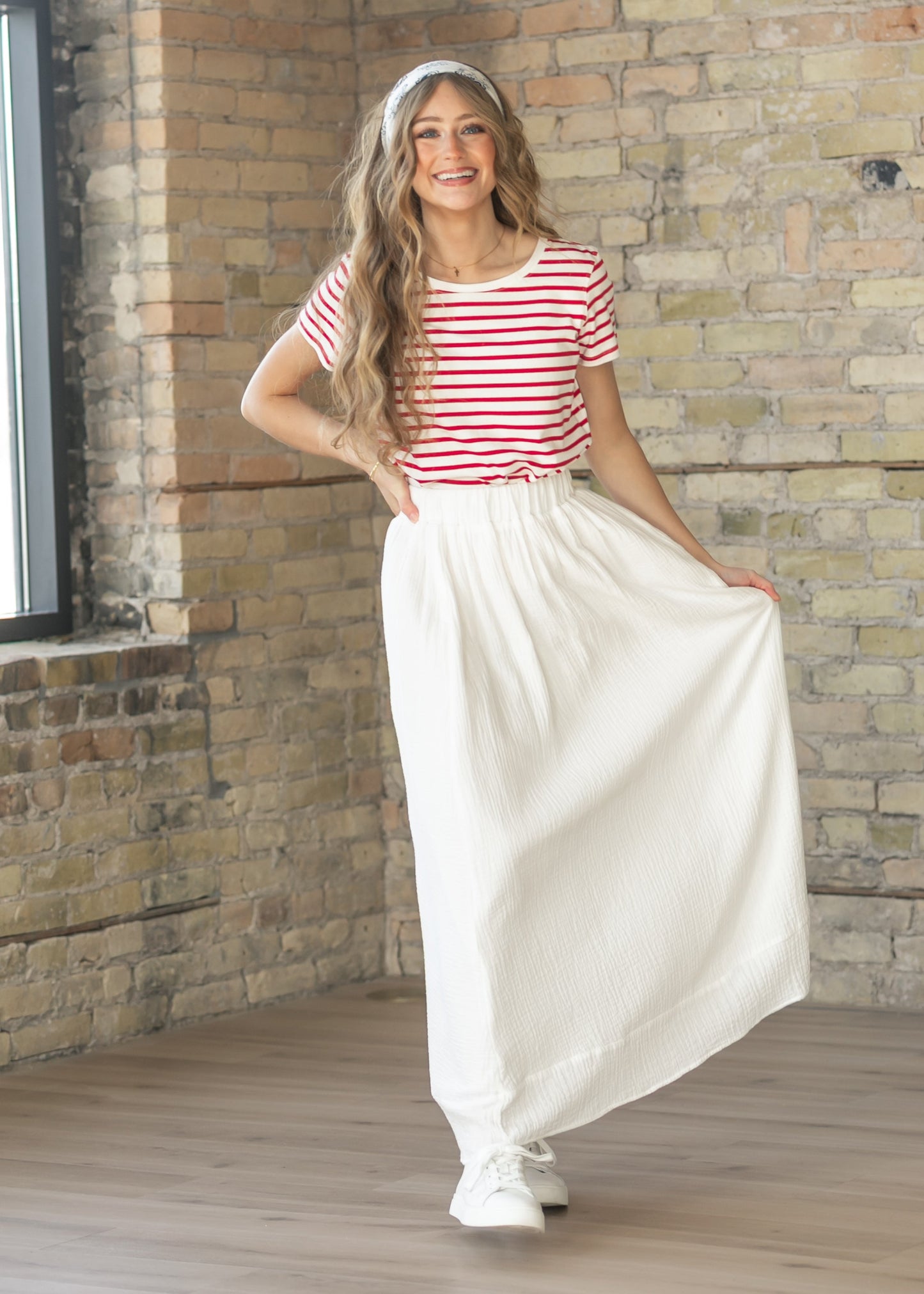 Essential Red Stripe Short Sleeve T-Shirt