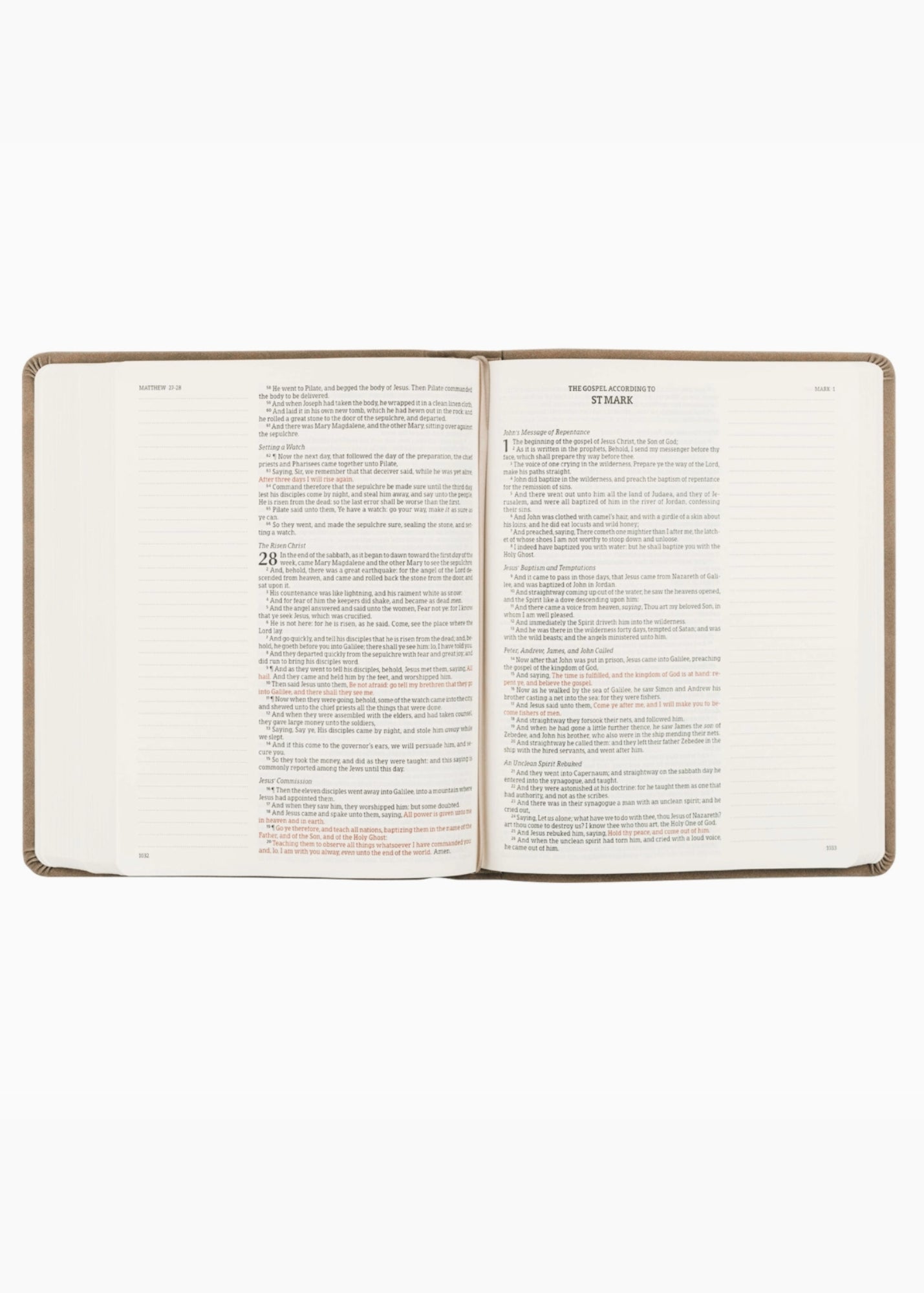 Hosanna Revival KJV Large Print Notetaking Bible Marlo Theme