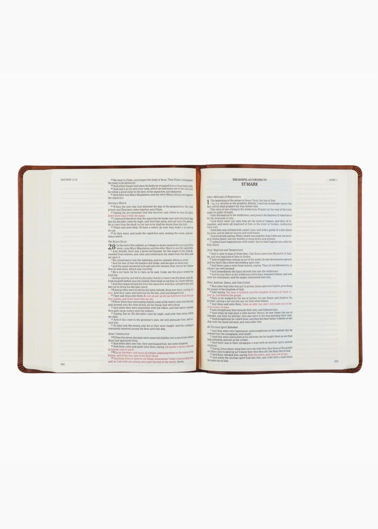 Hosanna Revival KJV Large Print Notetaking Bible Vienna Theme