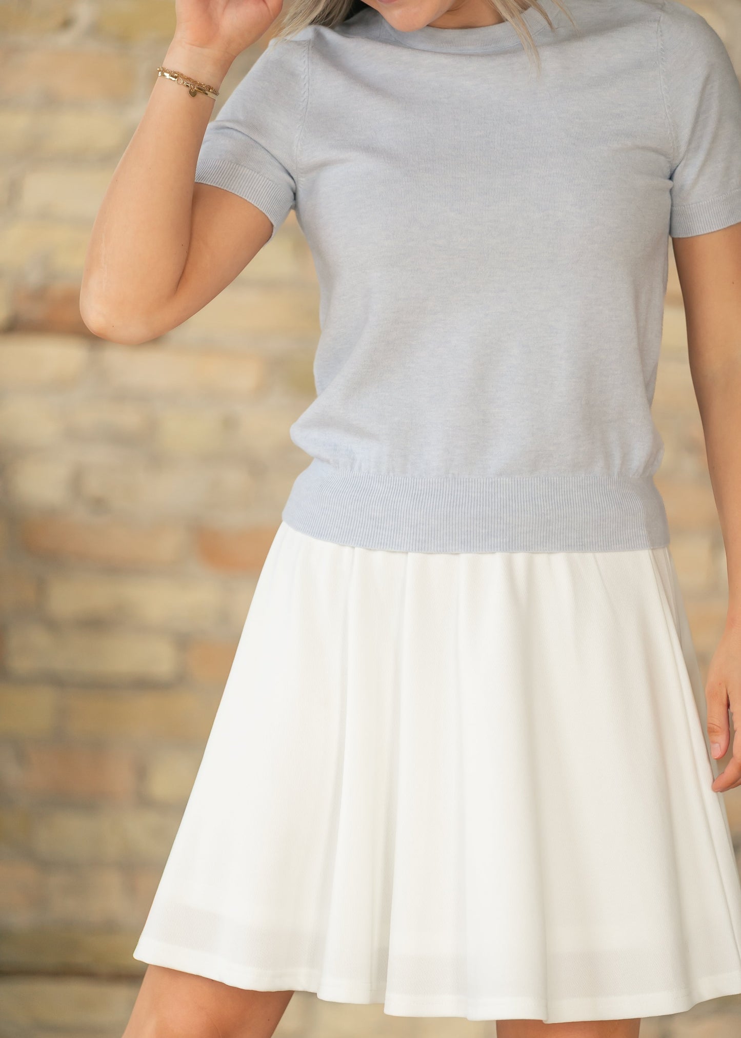 Jada White Athletic Tennis Skirt