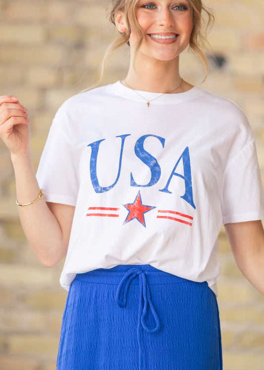 Z Supply® USA Star Boyfriend Tee