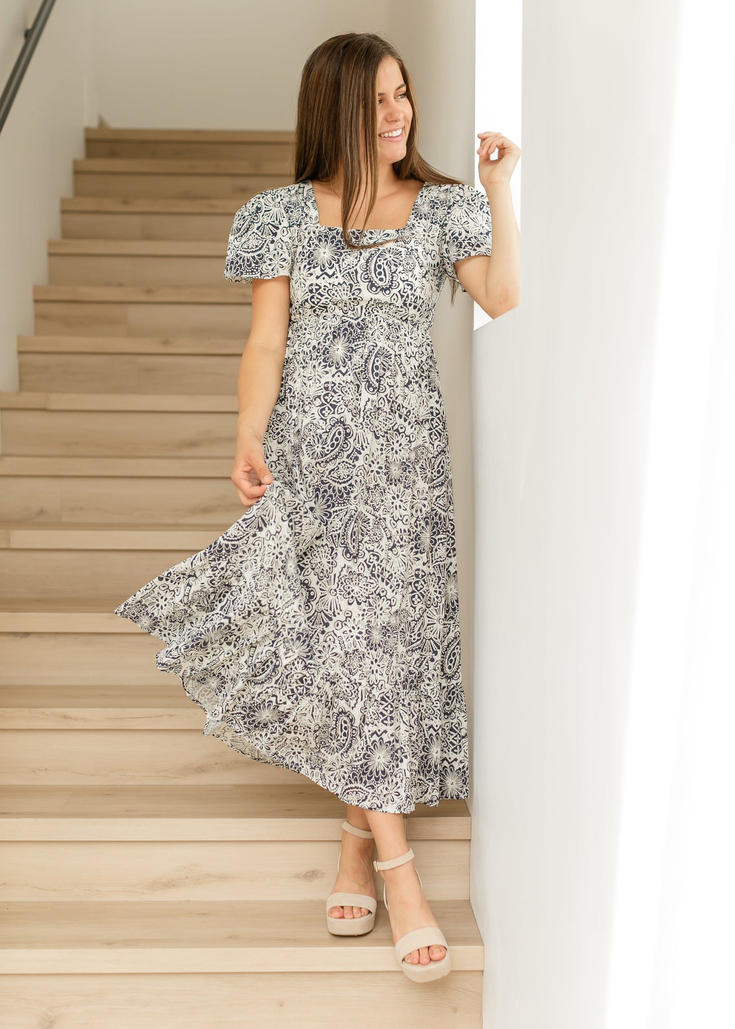 Alanna Square Neck Maxi Dress - FINAL SALE