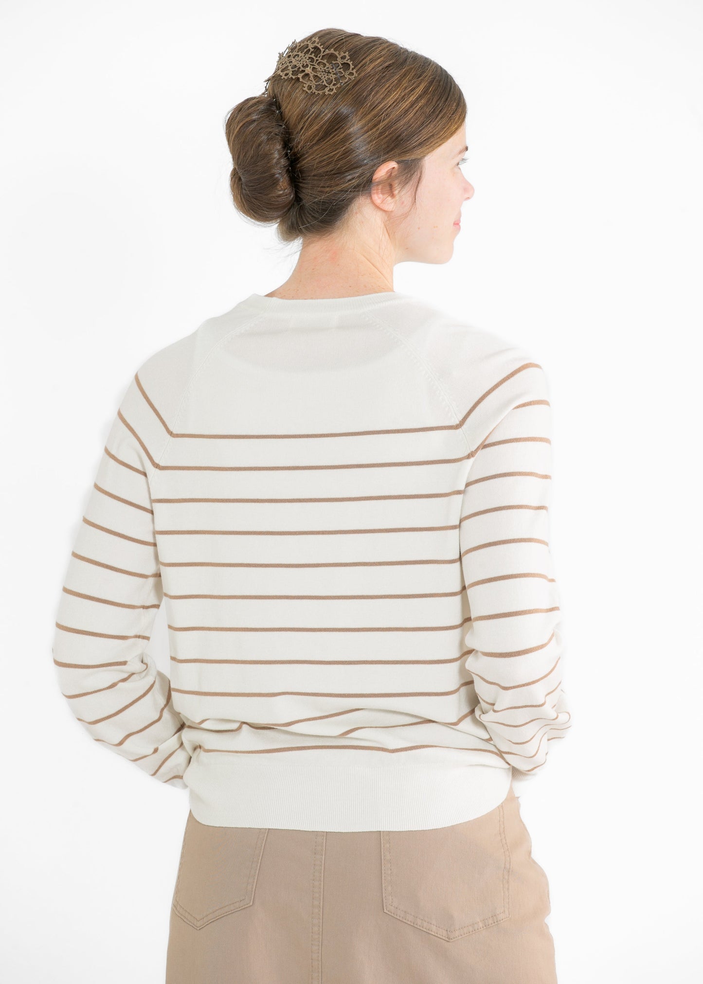Alice Lightweight Striped Long Sleeve Sweater - FINAL SALE