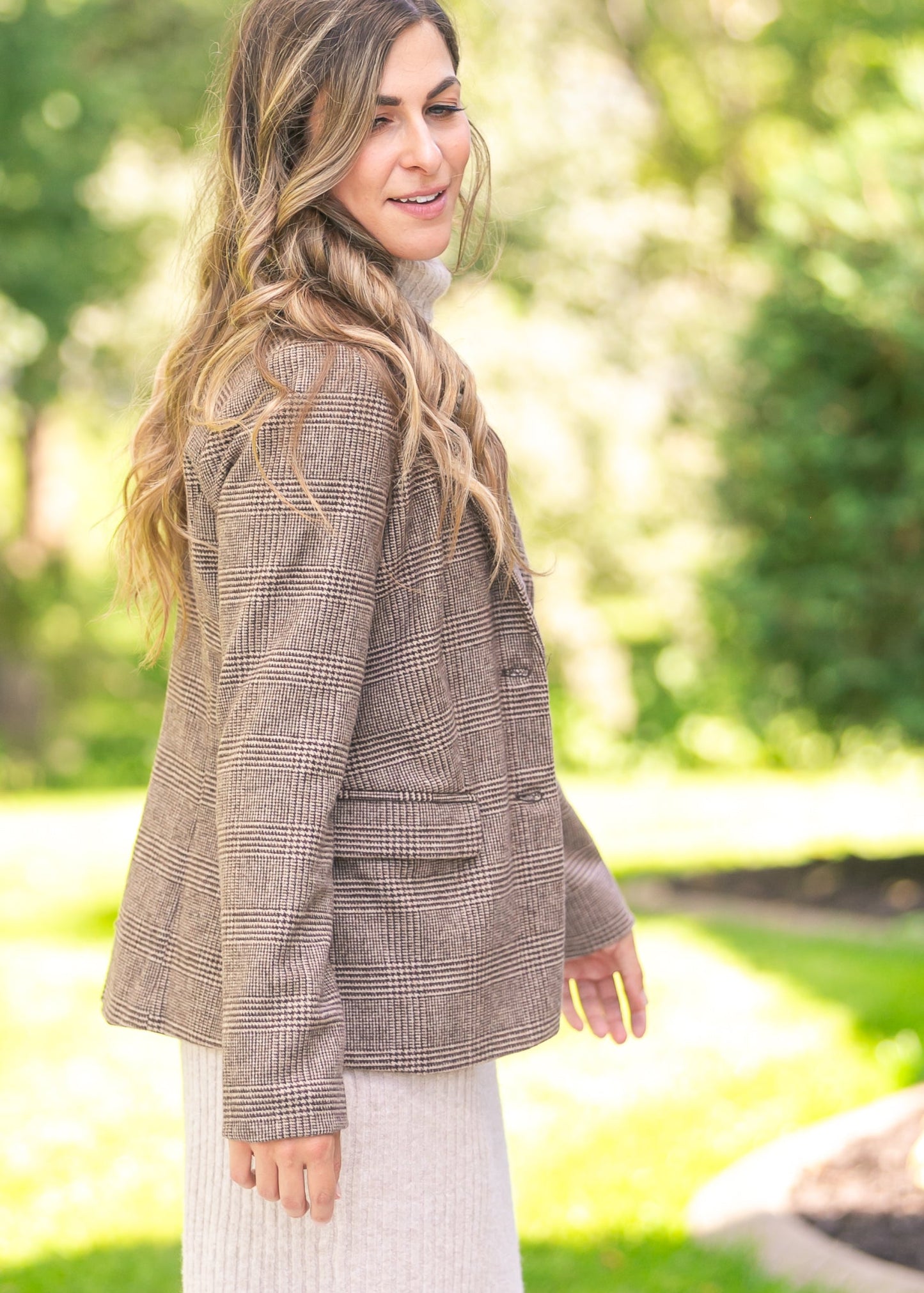 Sadie & Sage® Ambition Houndstooth Blazer