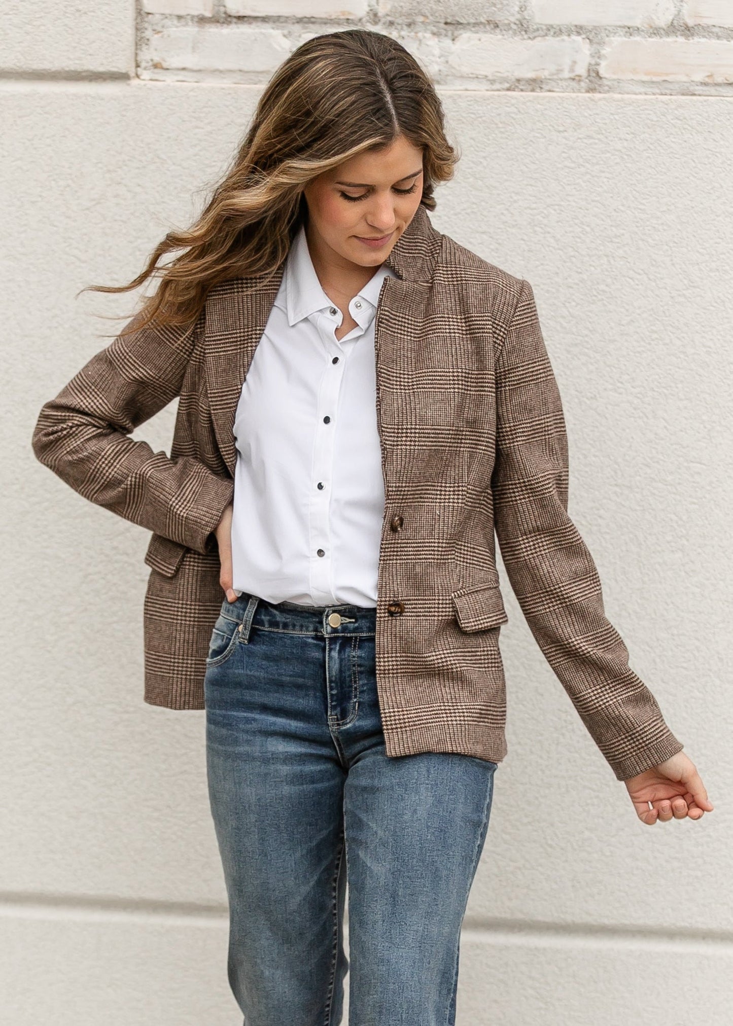 Sadie & Sage® Ambition Houndstooth Blazer