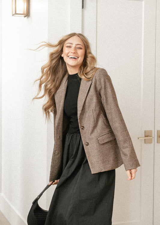 Sadie & Sage® Ambition Houndstooth Blazer