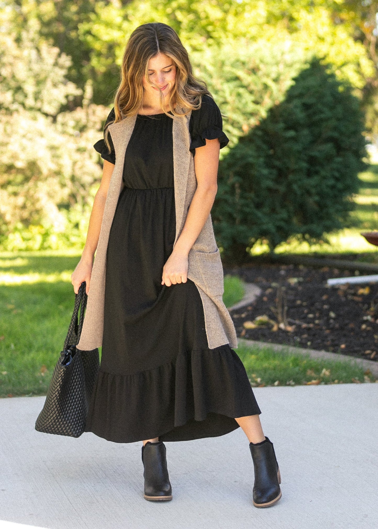 Amy Puff Sleeve Maxi Dress - FINAL SALE