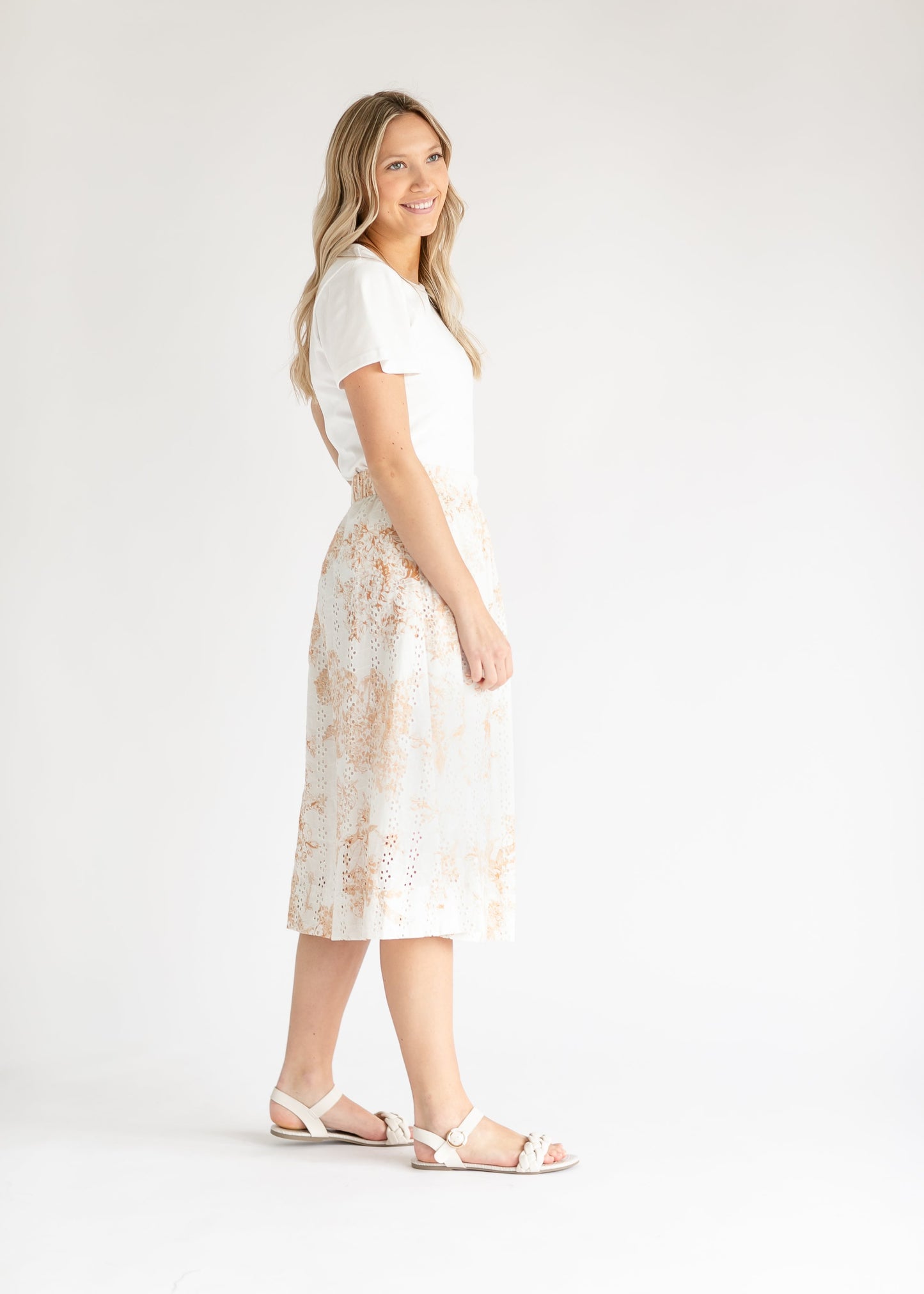 Annette Eyelet A-line Skirt - FINAL SALE