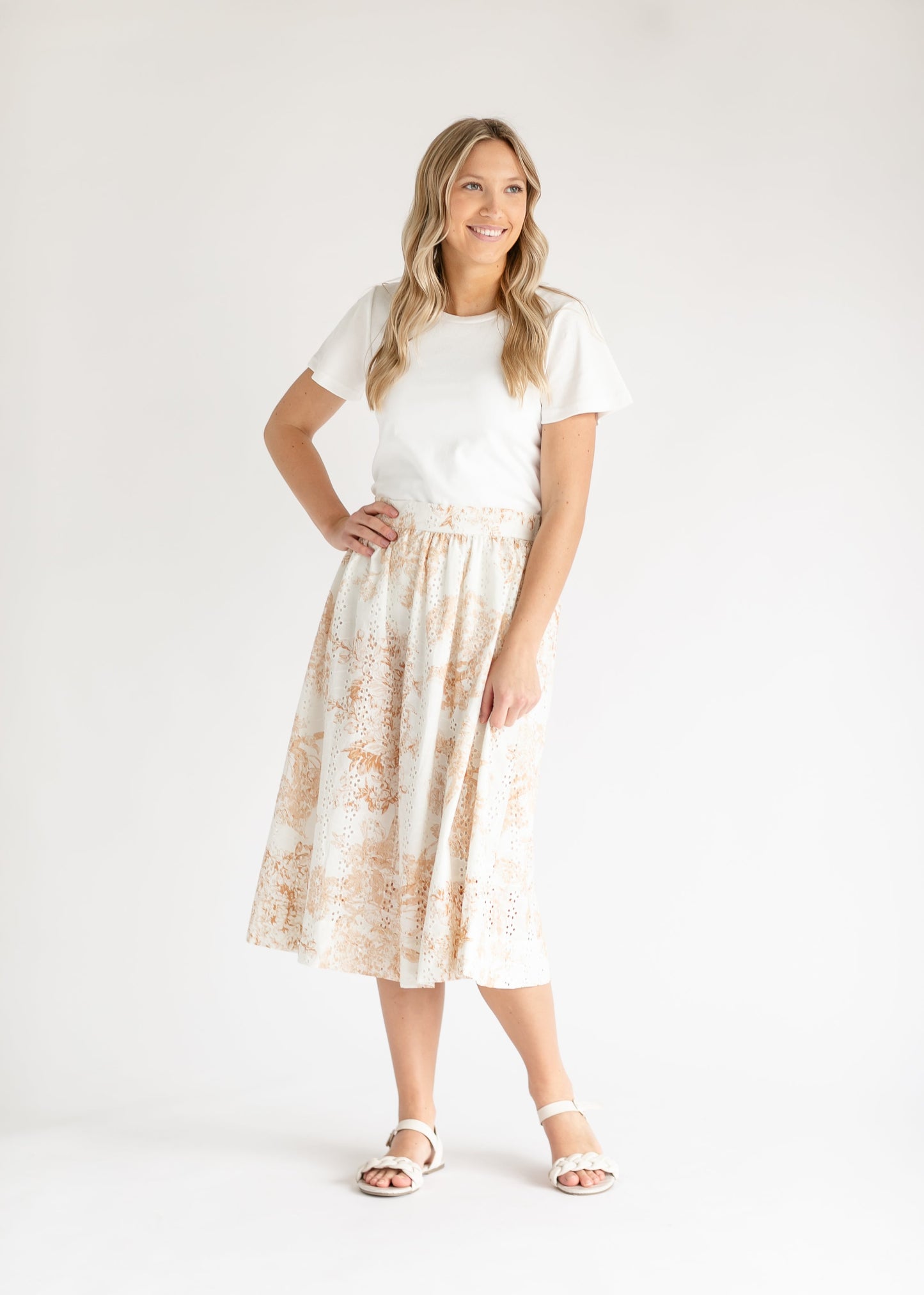 Annette Eyelet A-line Skirt - FINAL SALE