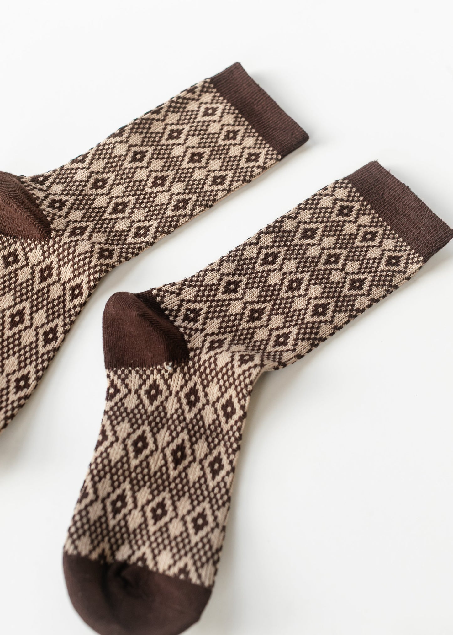 Argyle Crew Socks