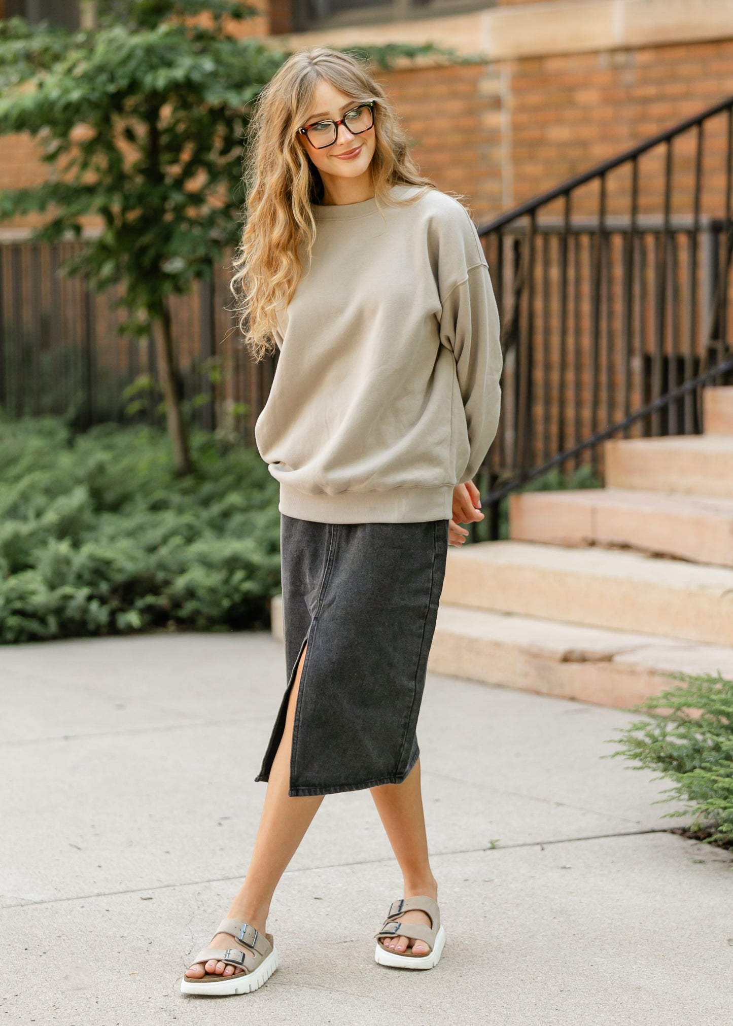 Ash Mocha Crewneck Sweatshirt - FINAL SALE