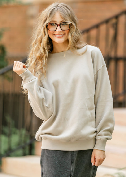 Ash Mocha Crewneck Sweatshirt - FINAL SALE