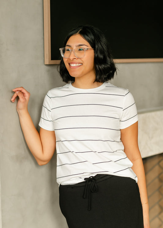 Thread & Supply® Asher Striped Crewneck Tee