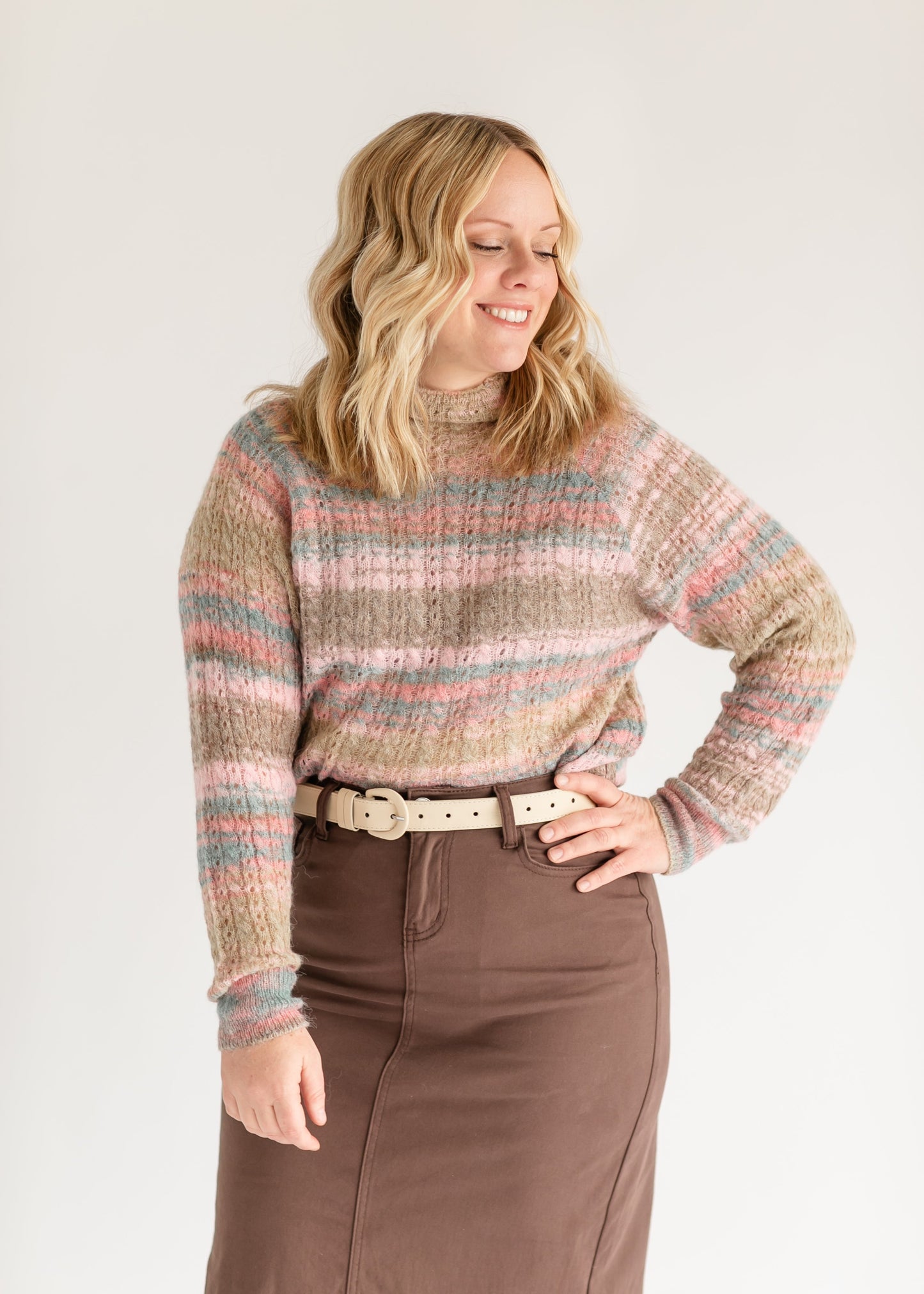 Astrid Turtleneck Spacedye Sweater - FINAL SALE
