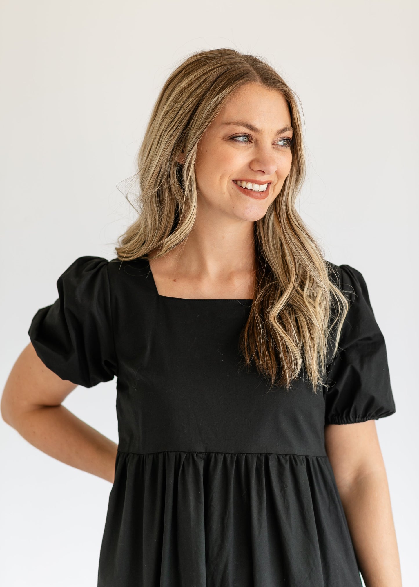 Ava Square Neck Midi Dress - FINAL SALE