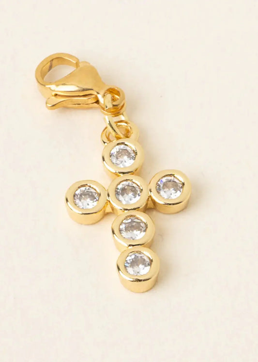 Bag Charm Gold Cross