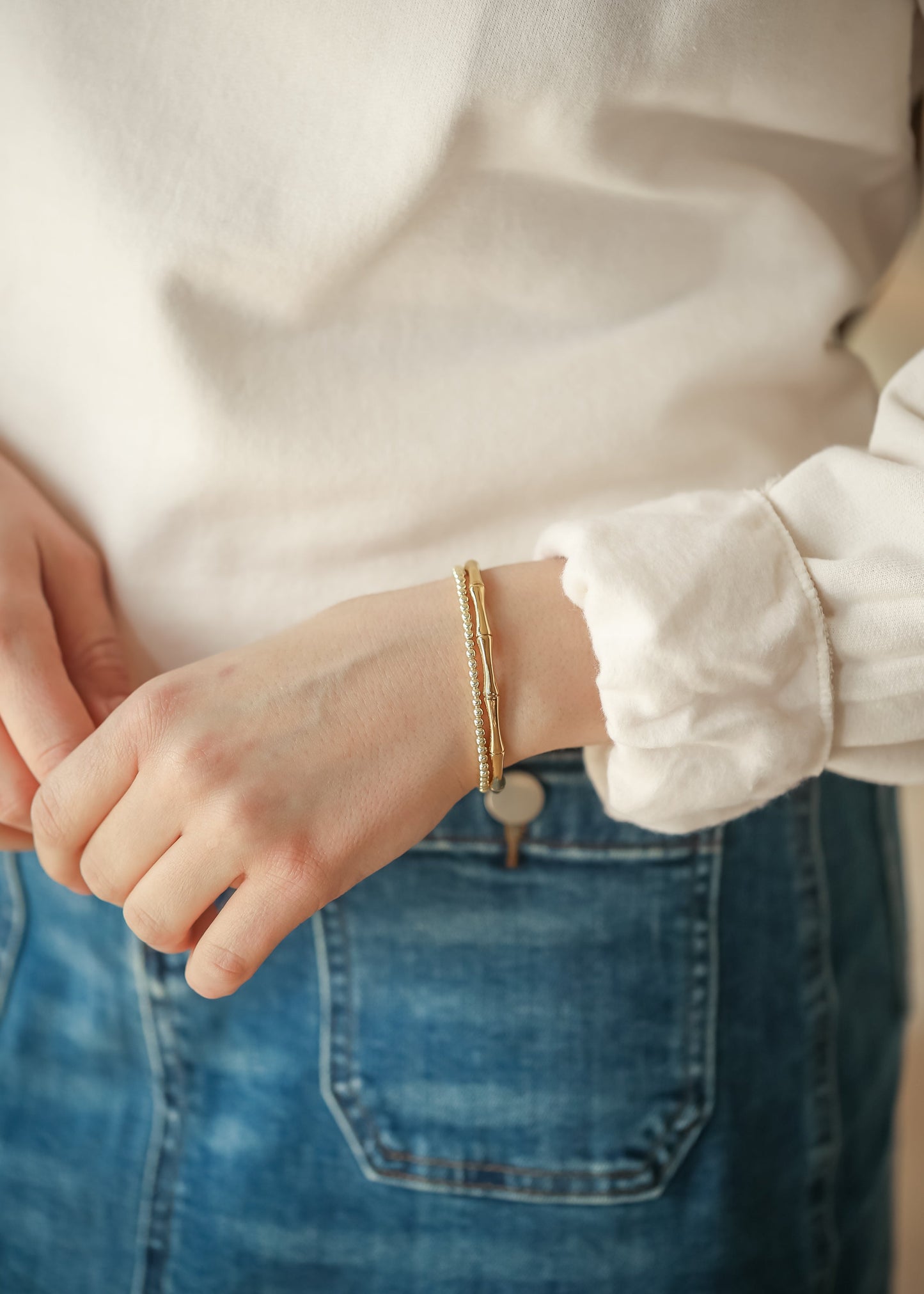 Bamboo Bangle Bracelet