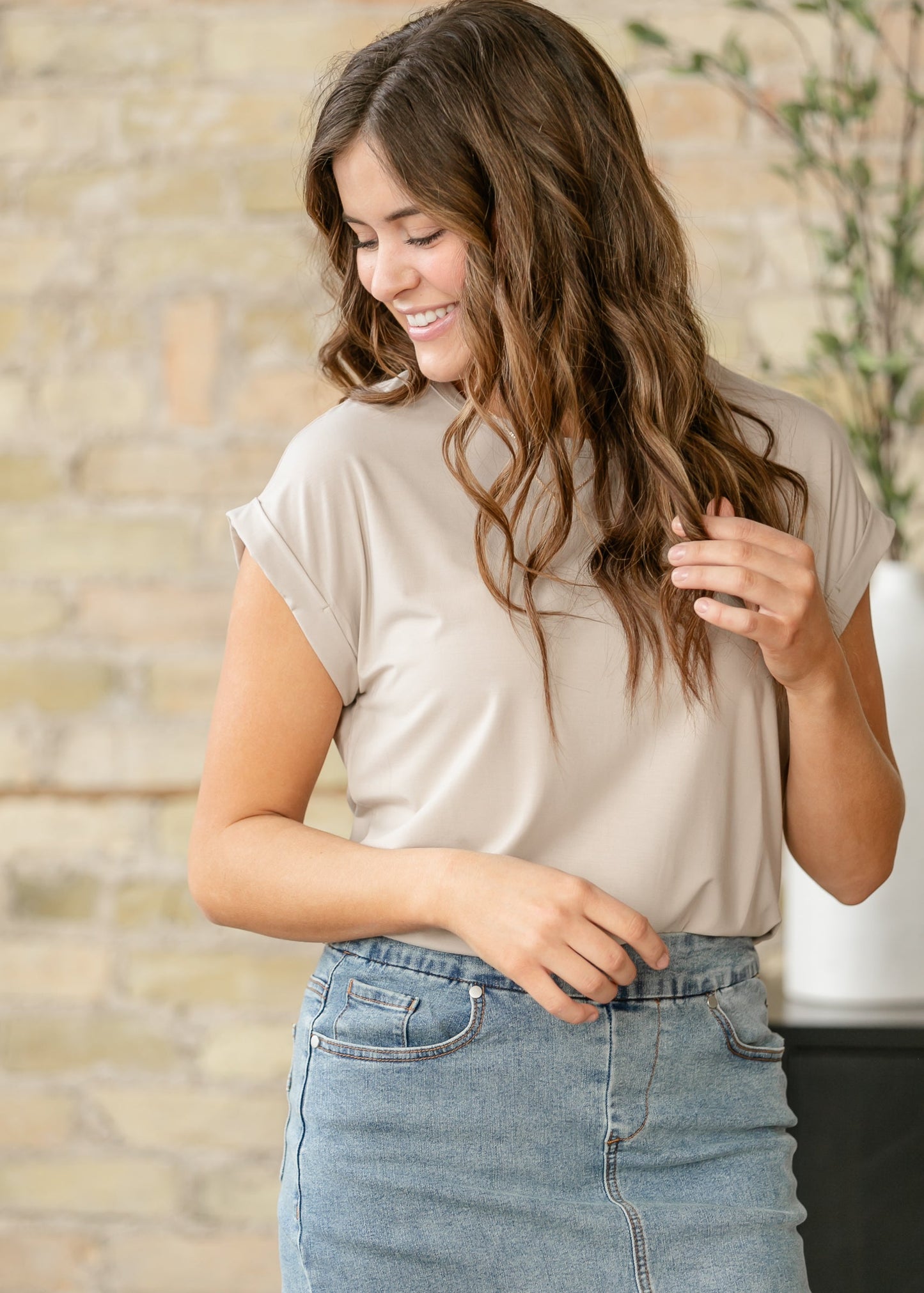 Bamboo Blend Slub Tee
