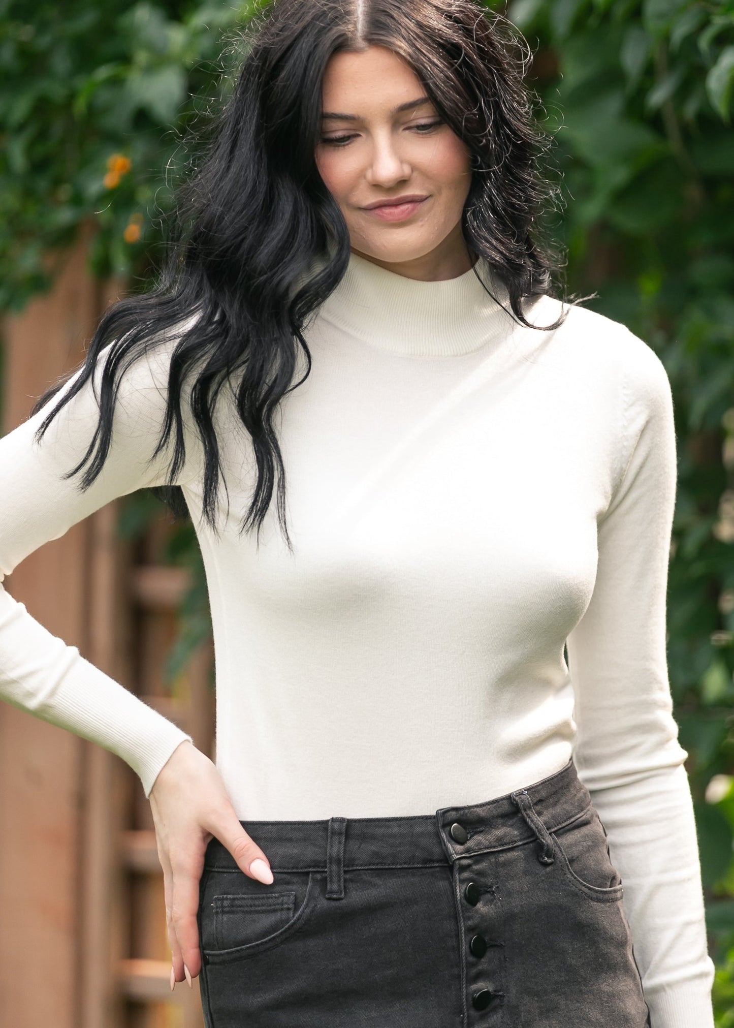 Basic Mock Neck Sweater - FINAL SALE