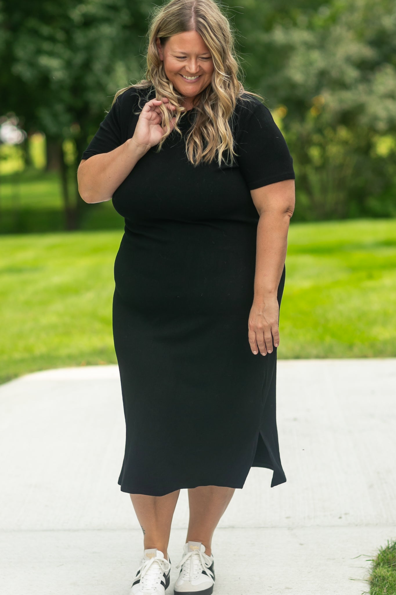 Baylor Ultra Soft Ribbed T-Shirt Dress