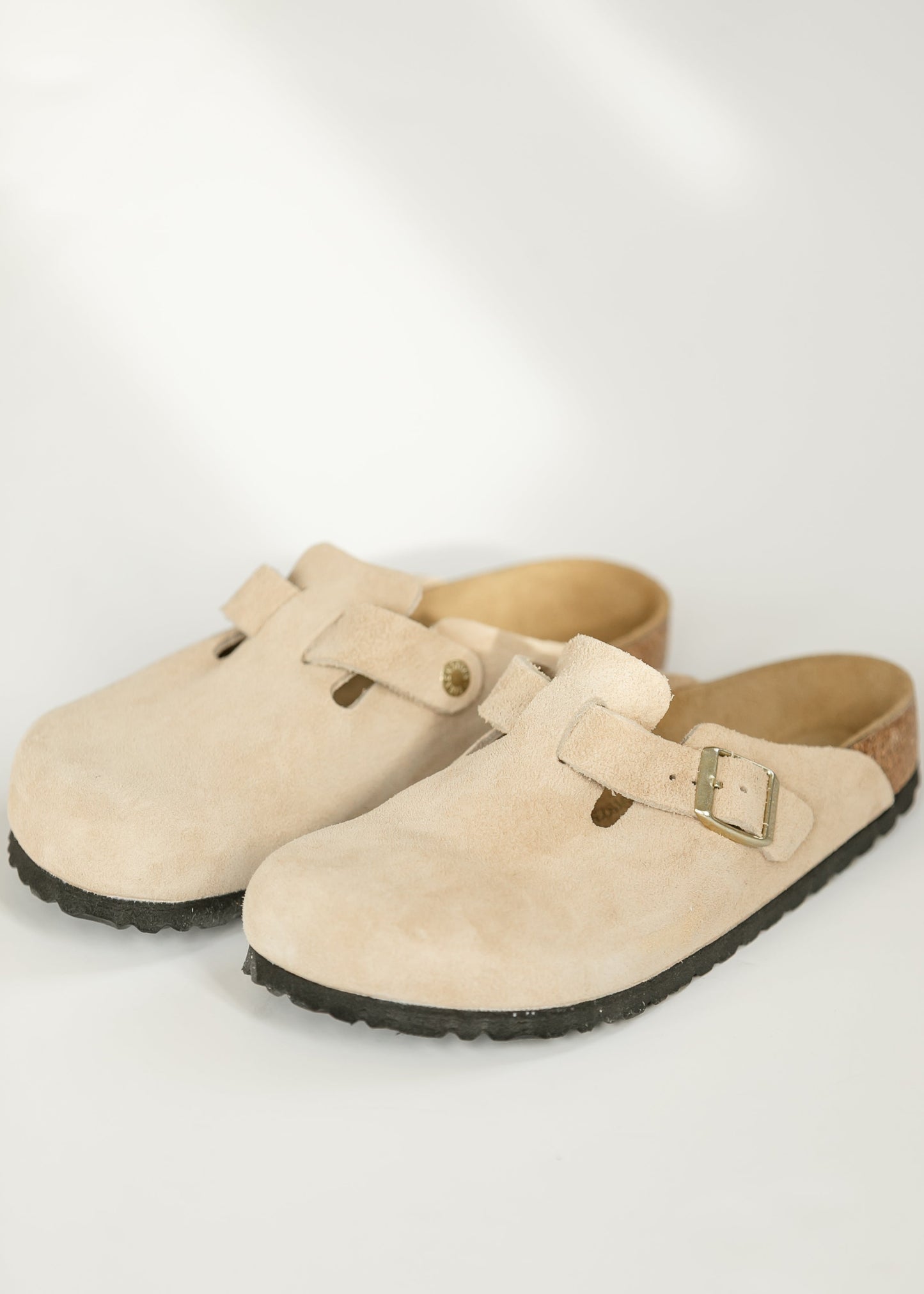 Birkenstock® Women's Boston Sandcastle Suede Clog