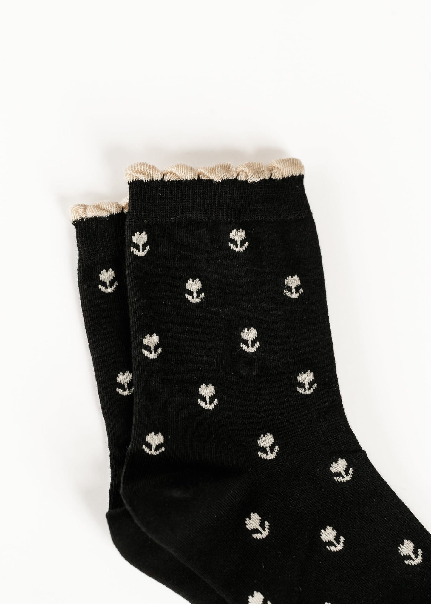 Crew Floral Cotton Sock
