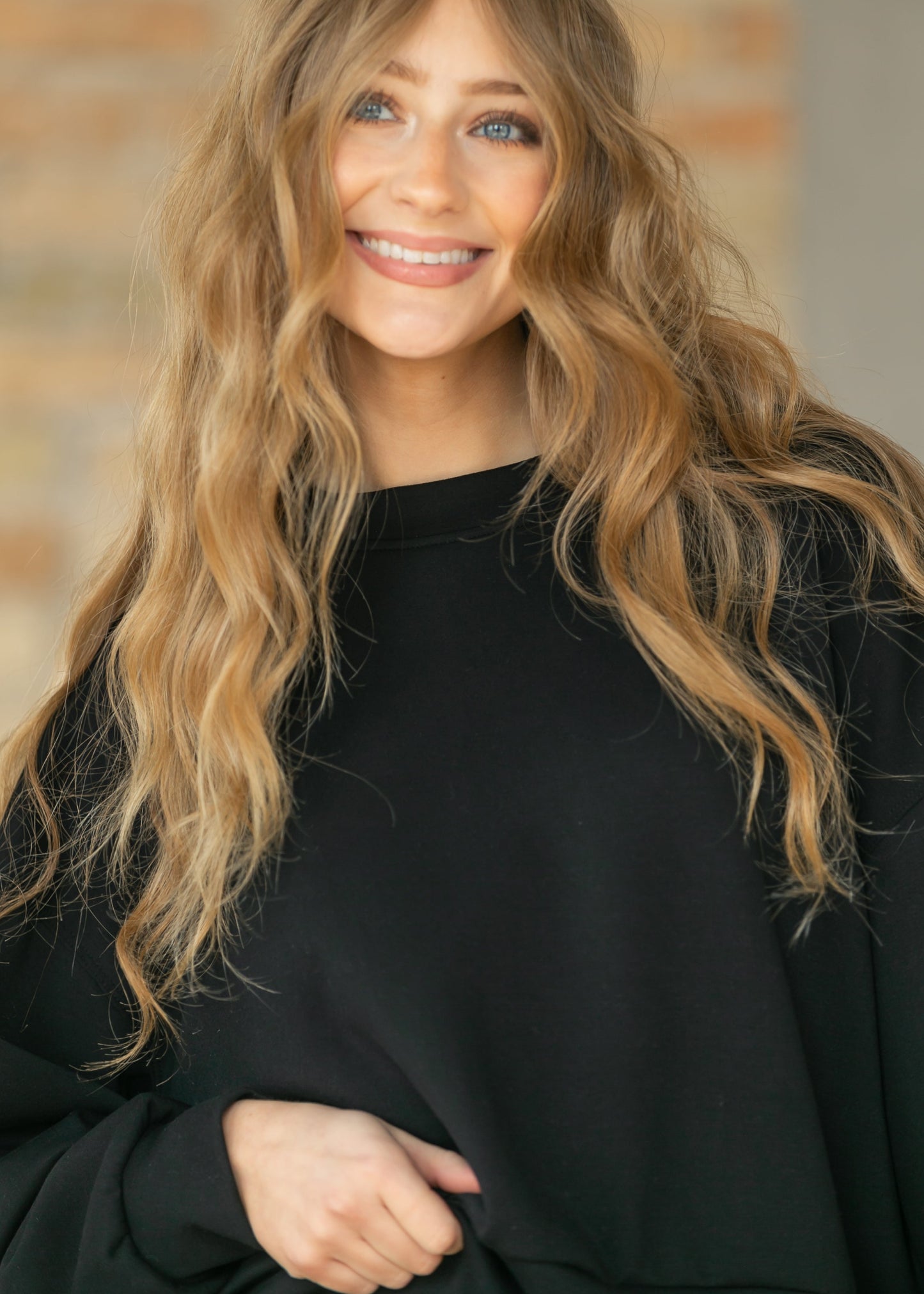 Black Soft Long Sleeve Pullover