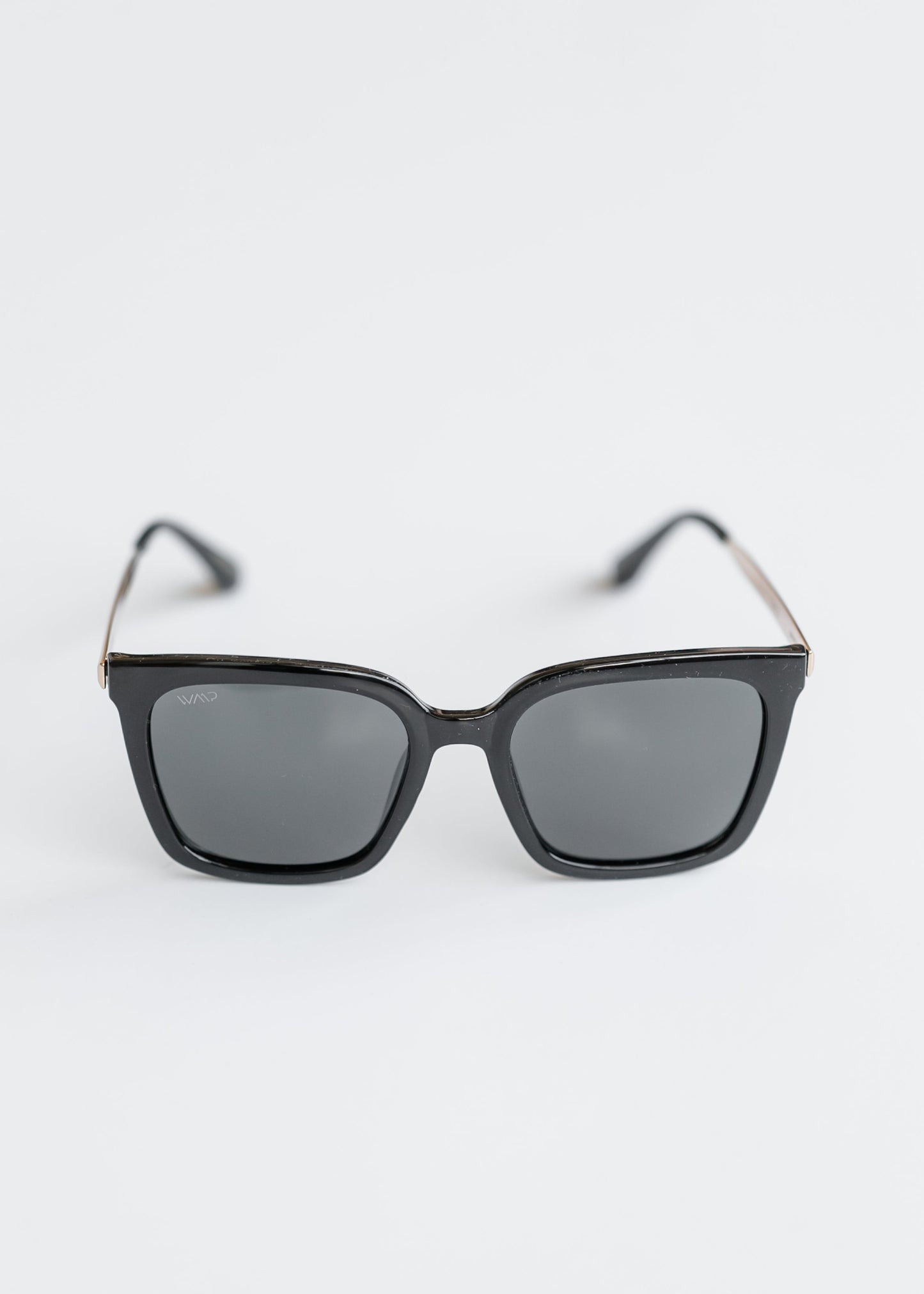 Black Square Frame Polarized Sunglasses