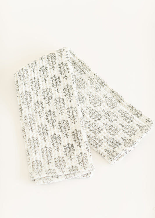 Blomma Block Print Dishtowel - FINAL SALE