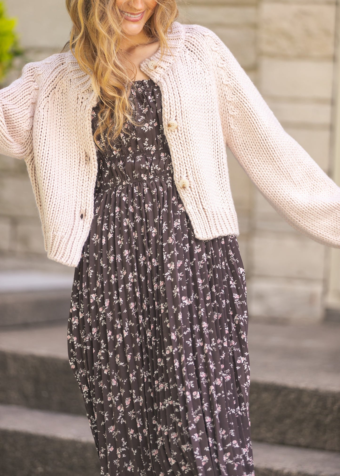 Dance More Bubble Sleeve Cardigan - FINAL SALE