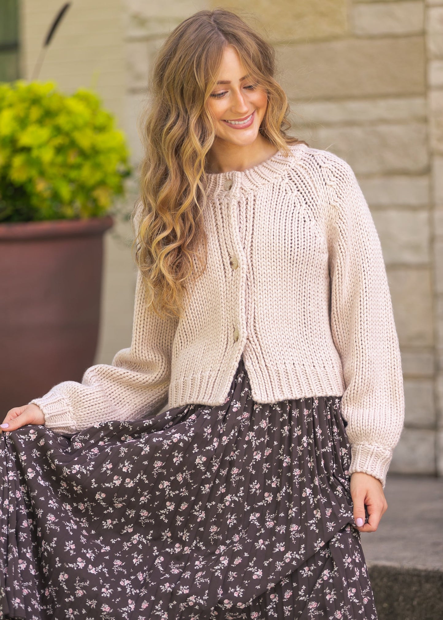 Dance More Bubble Sleeve Cardigan - FINAL SALE