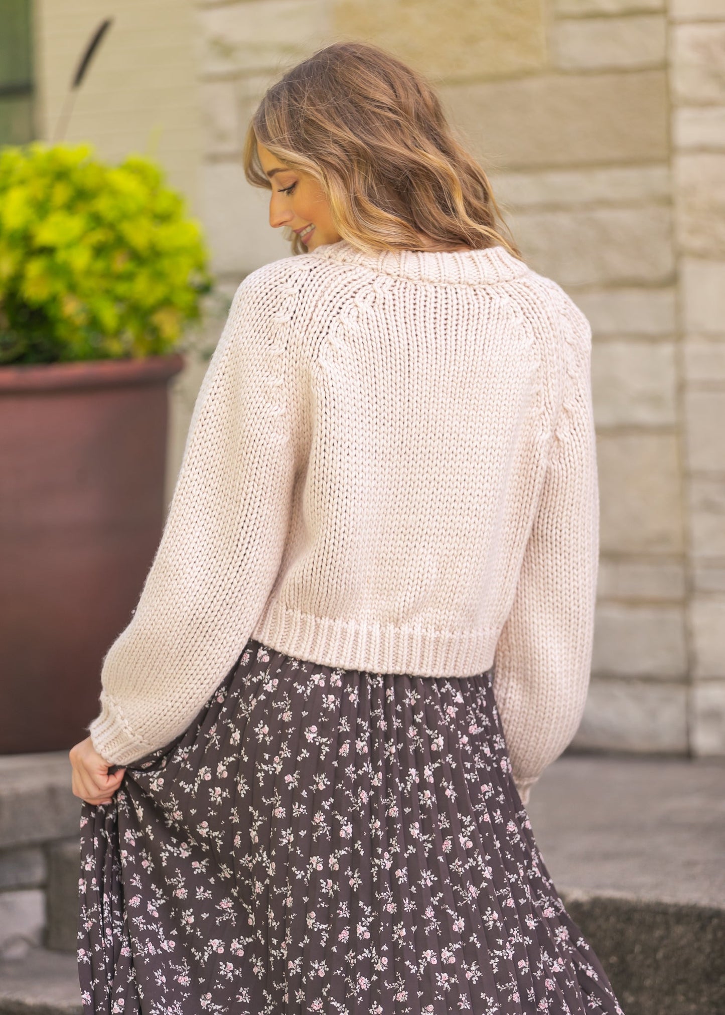 Dance More Bubble Sleeve Cardigan - FINAL SALE