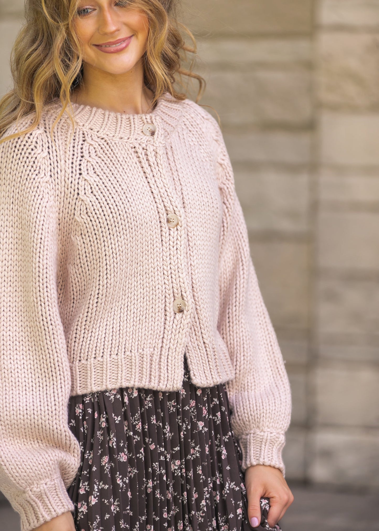 Dance More Bubble Sleeve Cardigan - FINAL SALE