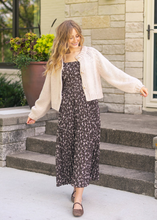 Dance More Bubble Sleeve Cardigan - FINAL SALE
