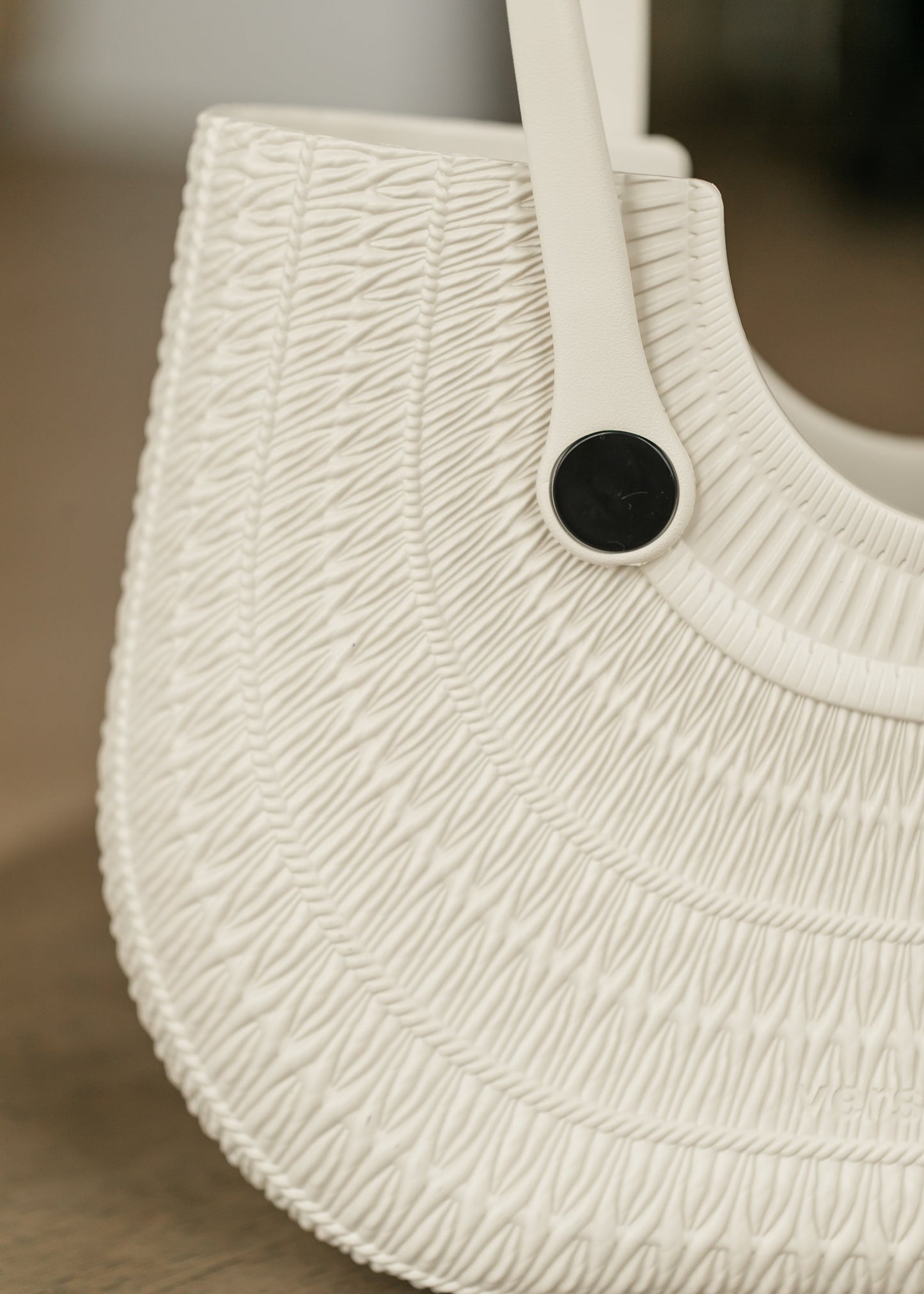 Blythe Off White Textured Versa Tote