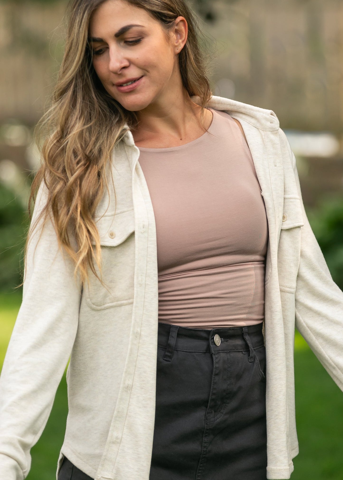Boatneck Double Lined Knit Tank
