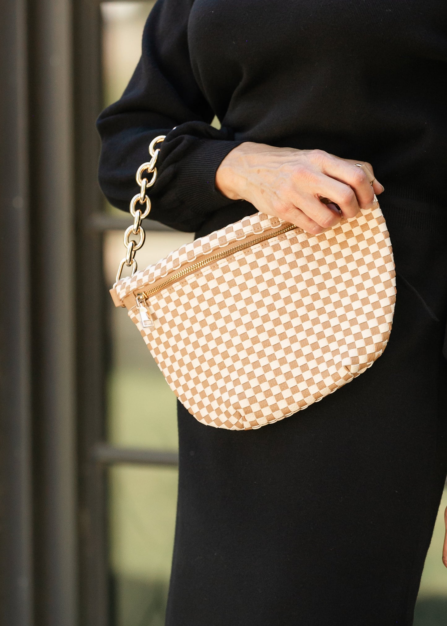 Bold Metal Chain Shoulder Strap