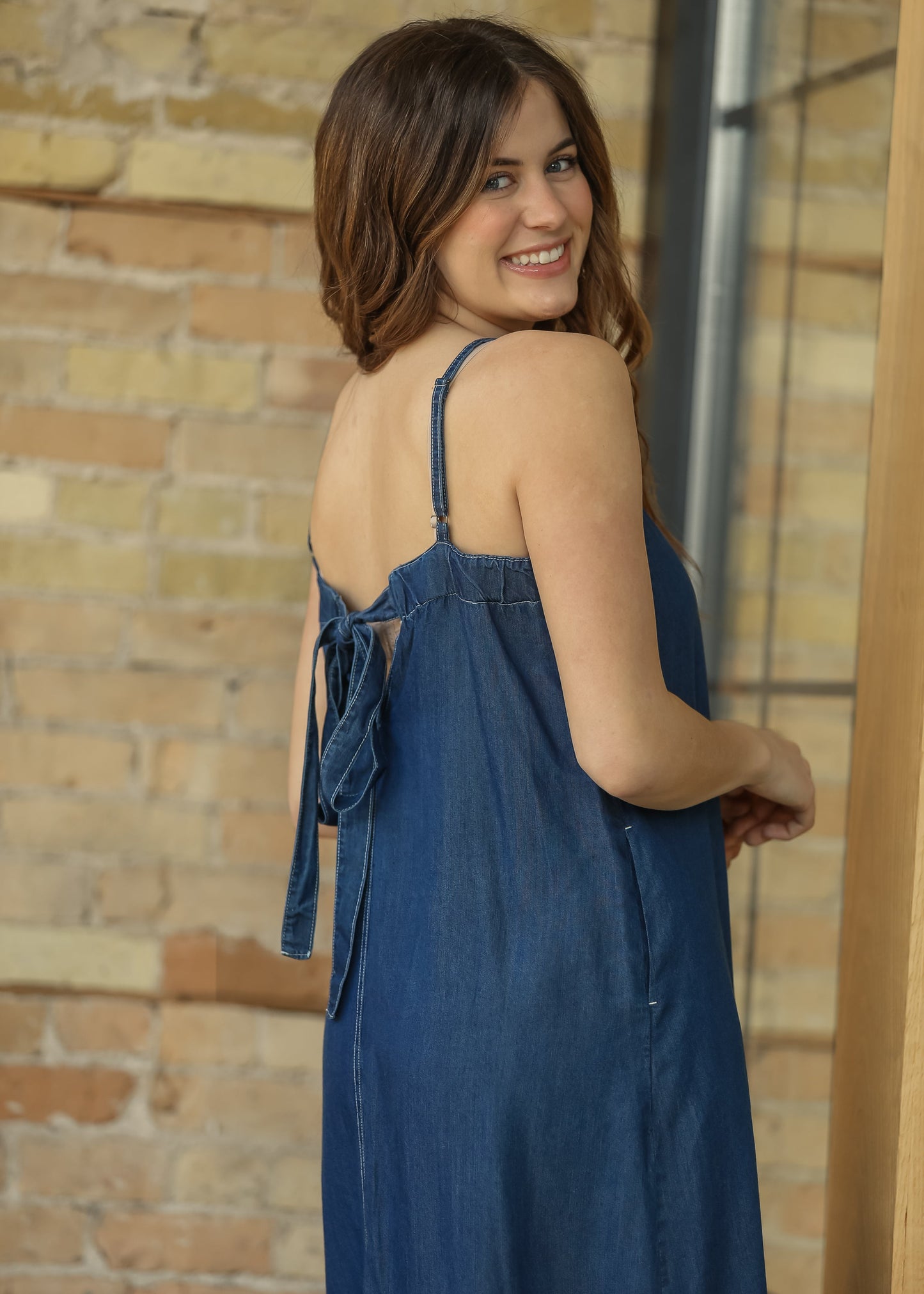 Bow Back Tank Maxi Dress