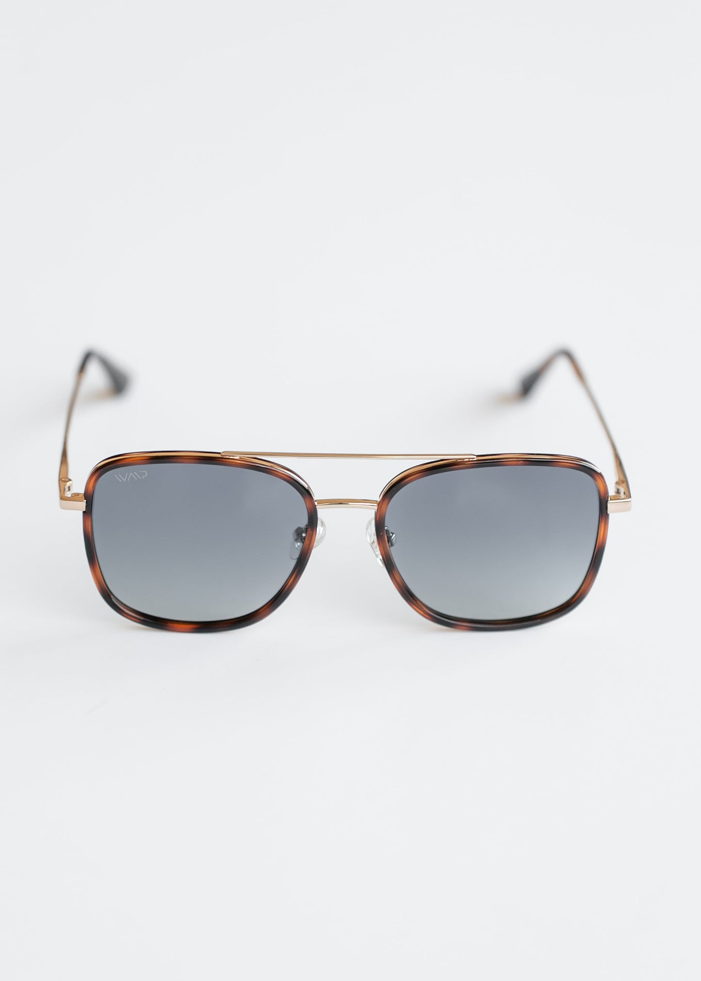 Brown Tortoise Square Frame Polarized Sunglasses