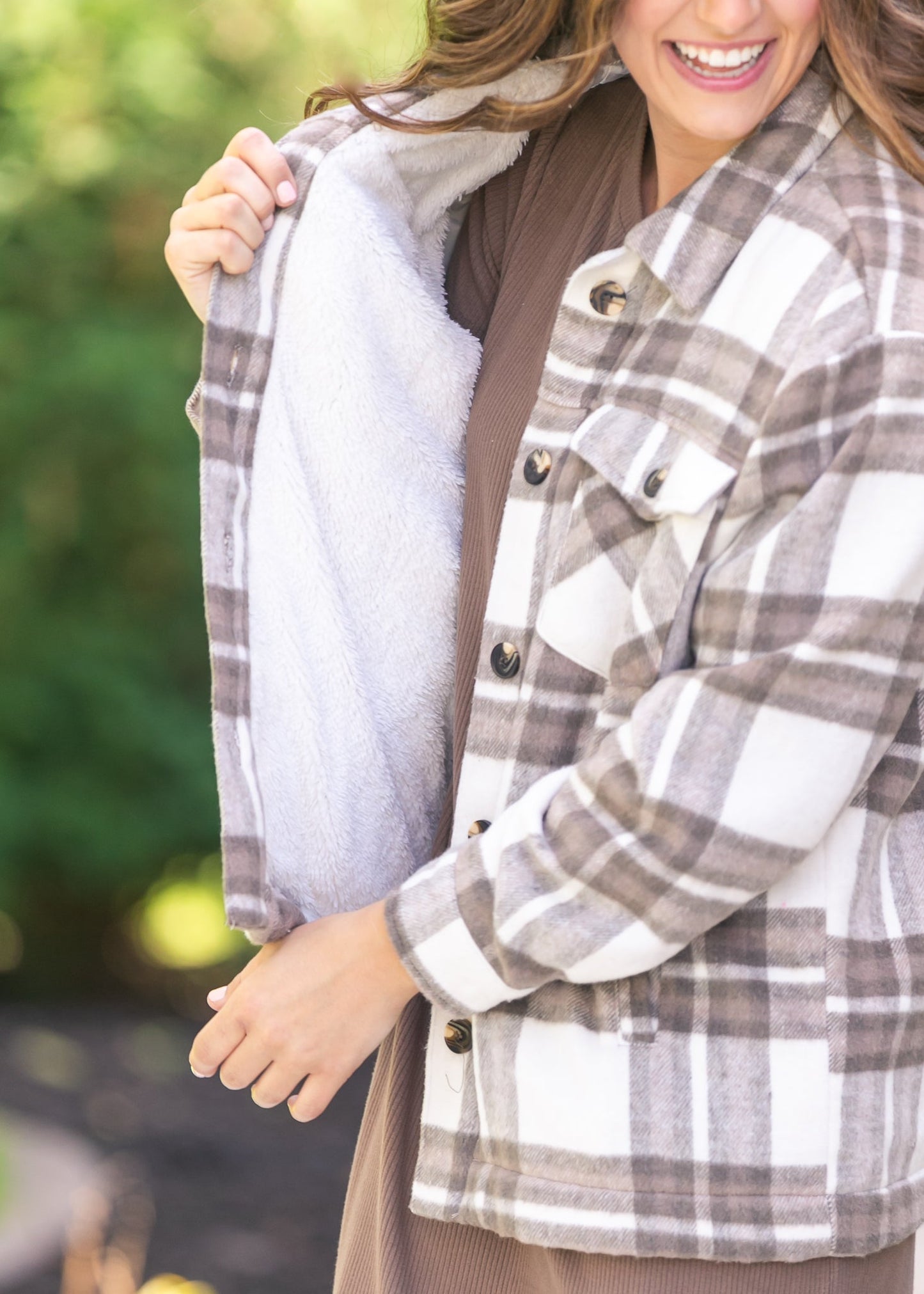 Brushed Plaid Jacket - FINAL SALE
