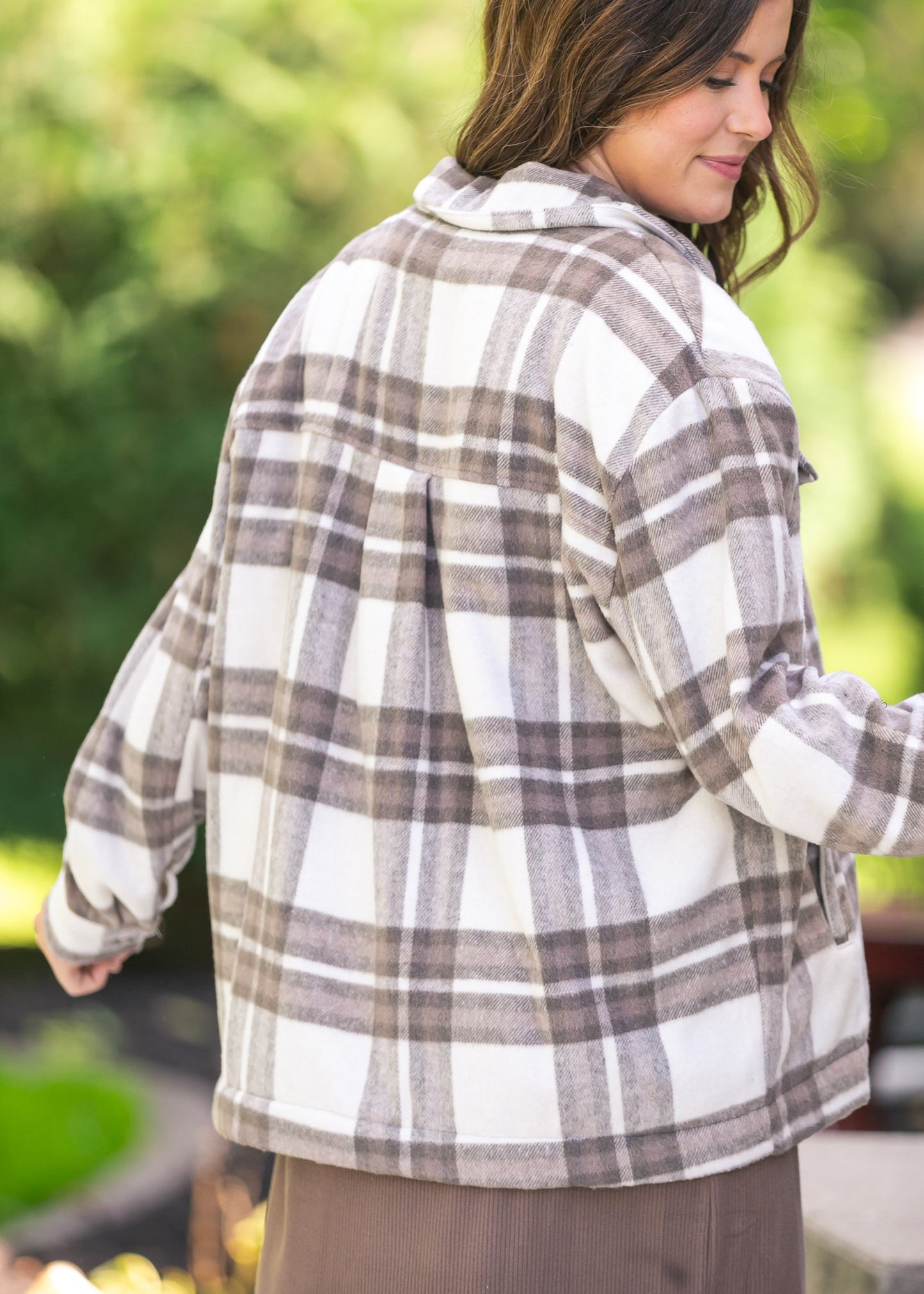 Brushed Plaid Jacket - FINAL SALE