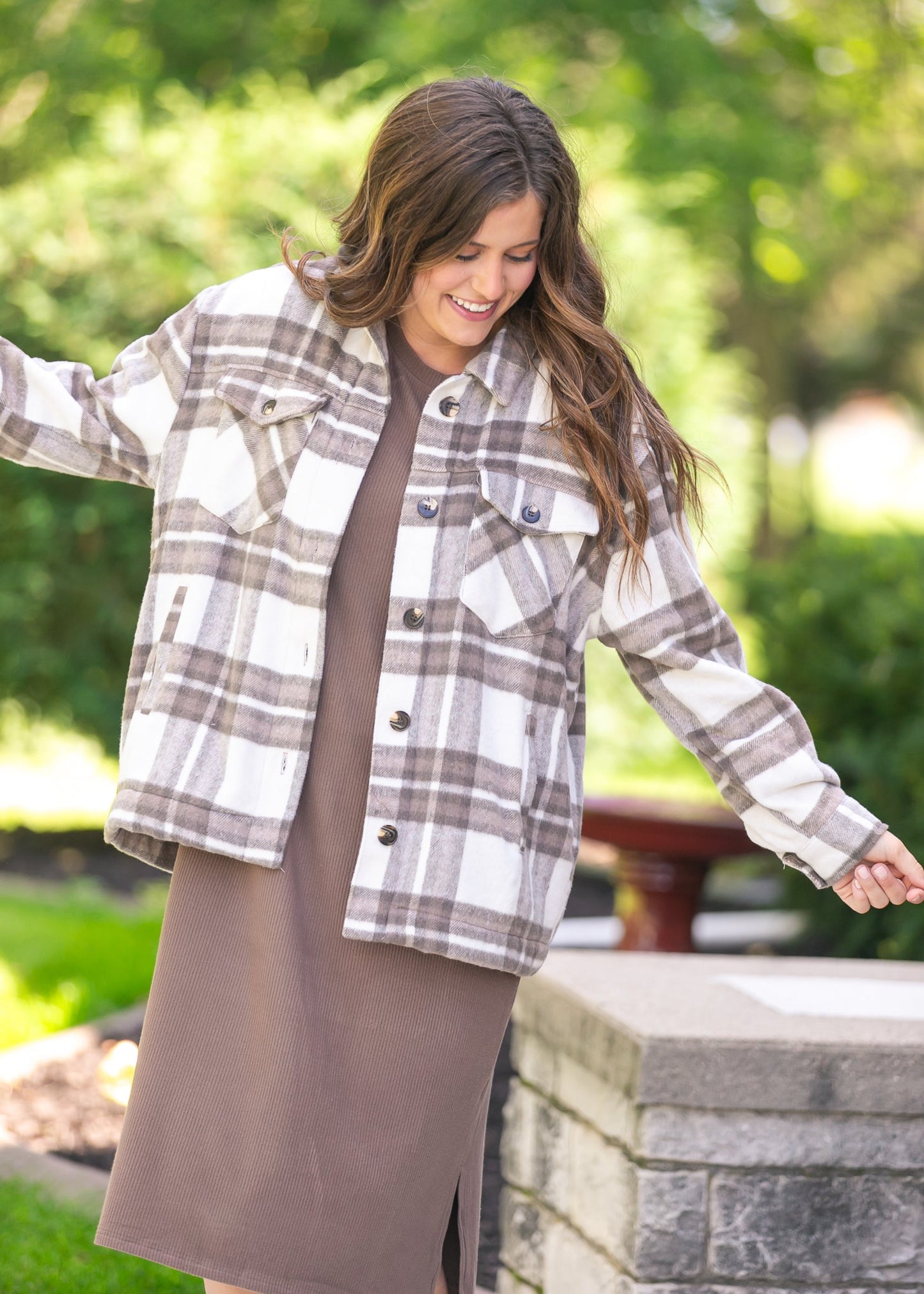 Brushed Plaid Jacket - FINAL SALE