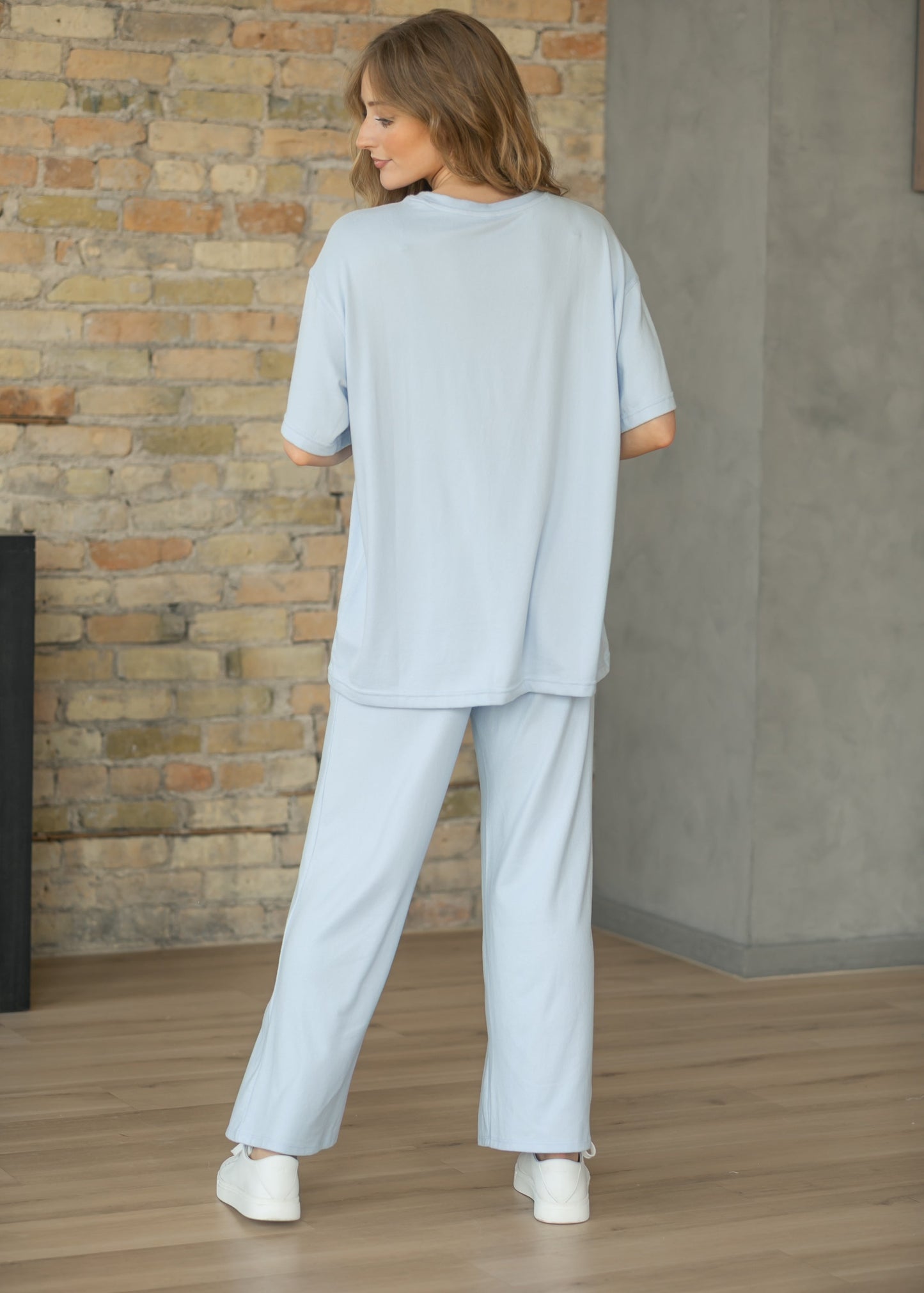 Brushed Wide Leg Lounge Pants