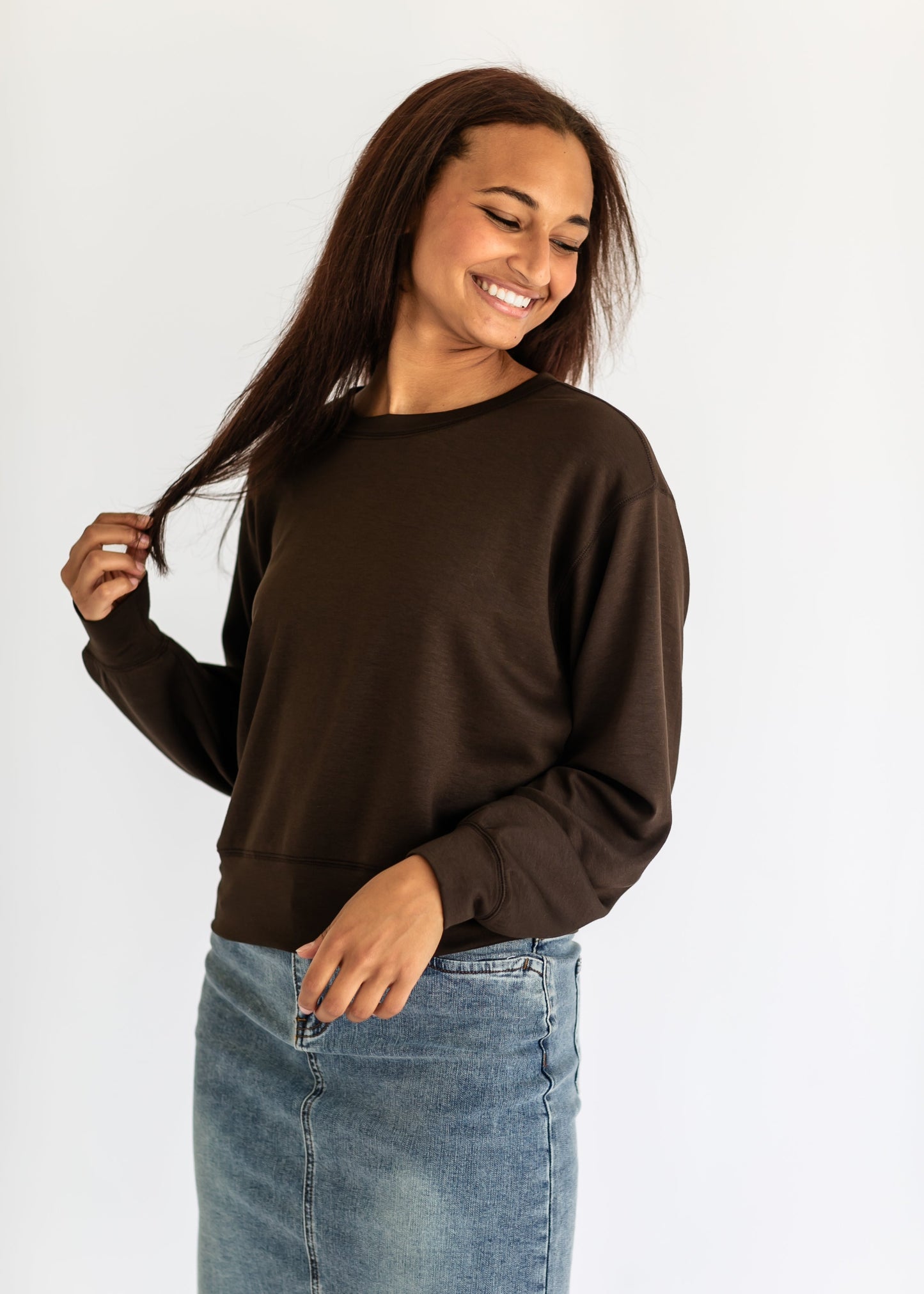 Calla Soft Knit Crewneck Sweatshirt - FINAL SALE
