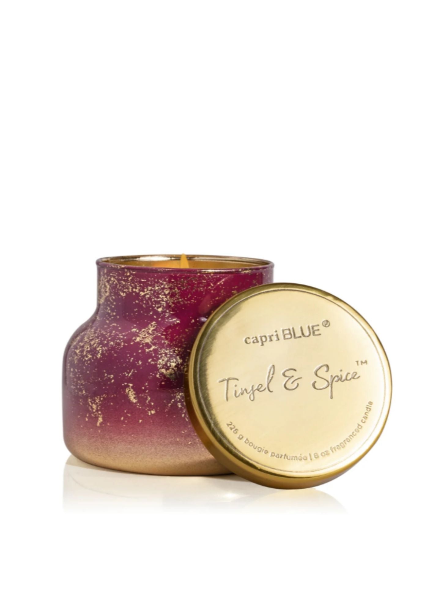 Capri Blue® Glimmer Tinsel & Spice Petite Signature Jar, 8 oz - FINAL SALE