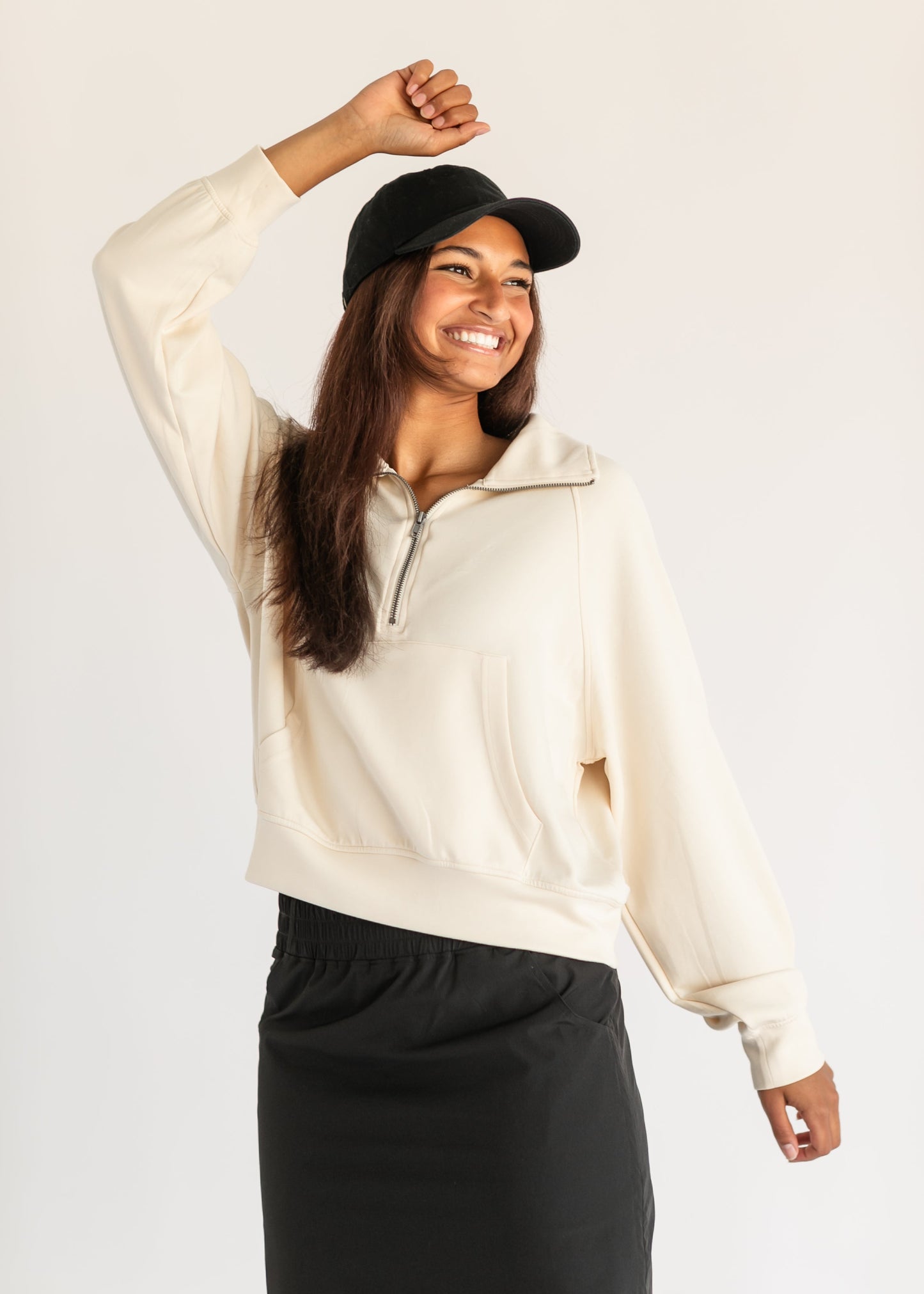 Carina Soft Quarter Zip Sweatshirt - FINAL SALE